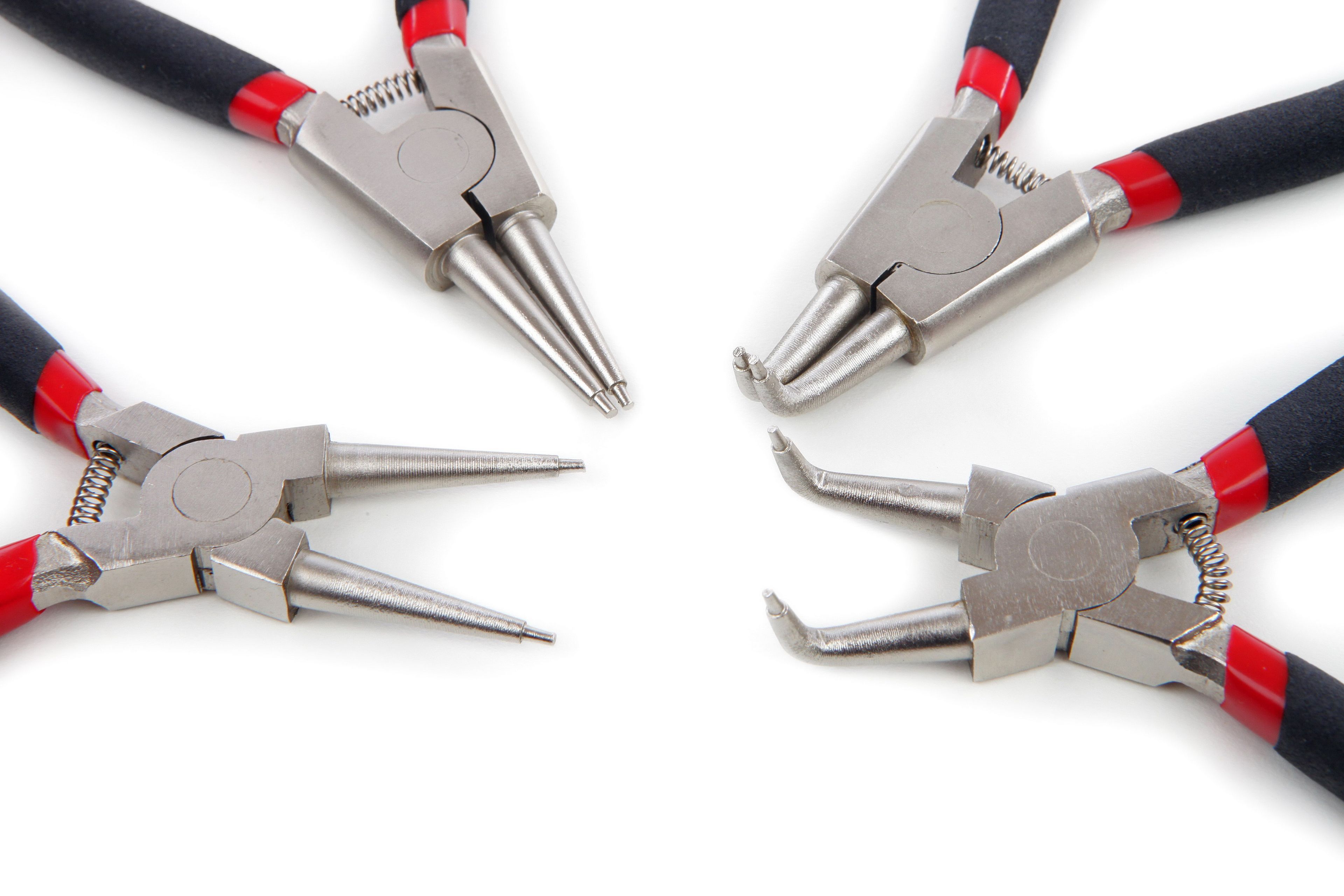 Ensemble de pinces à circlips HBM 4 pièces 125 mm, jeu de pinces à circlips Image 2