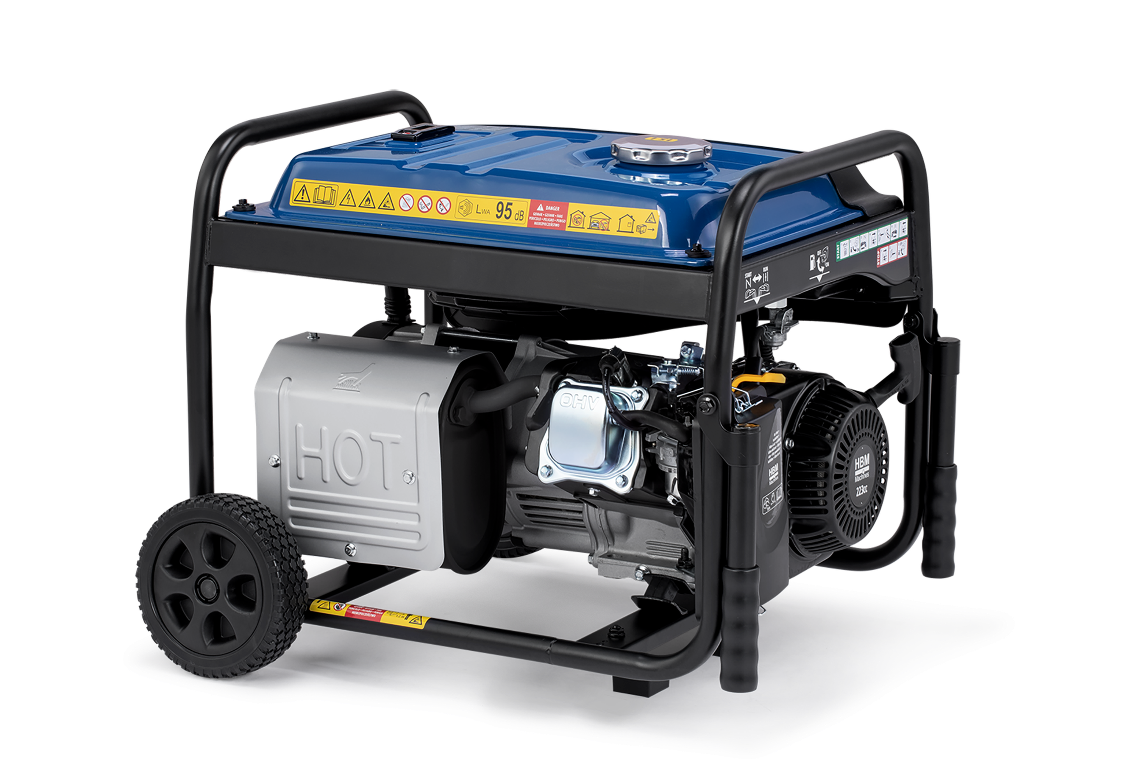 HBM aggregaat, generator 223 cc met benzinemotor 230V 3800W Image 5