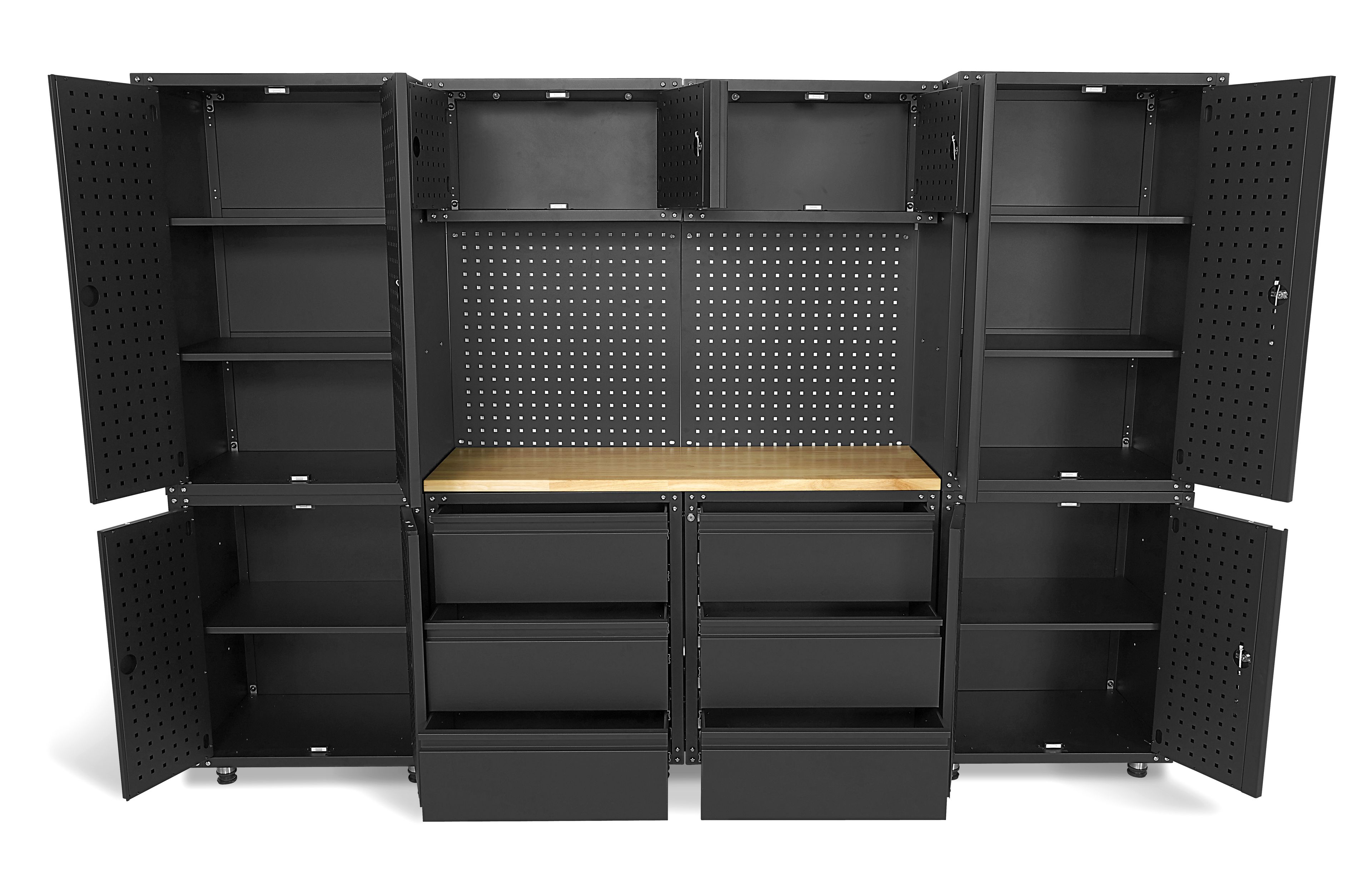 HBM Sistema di officina premium, 11 pezzi, nero opaco Image 5