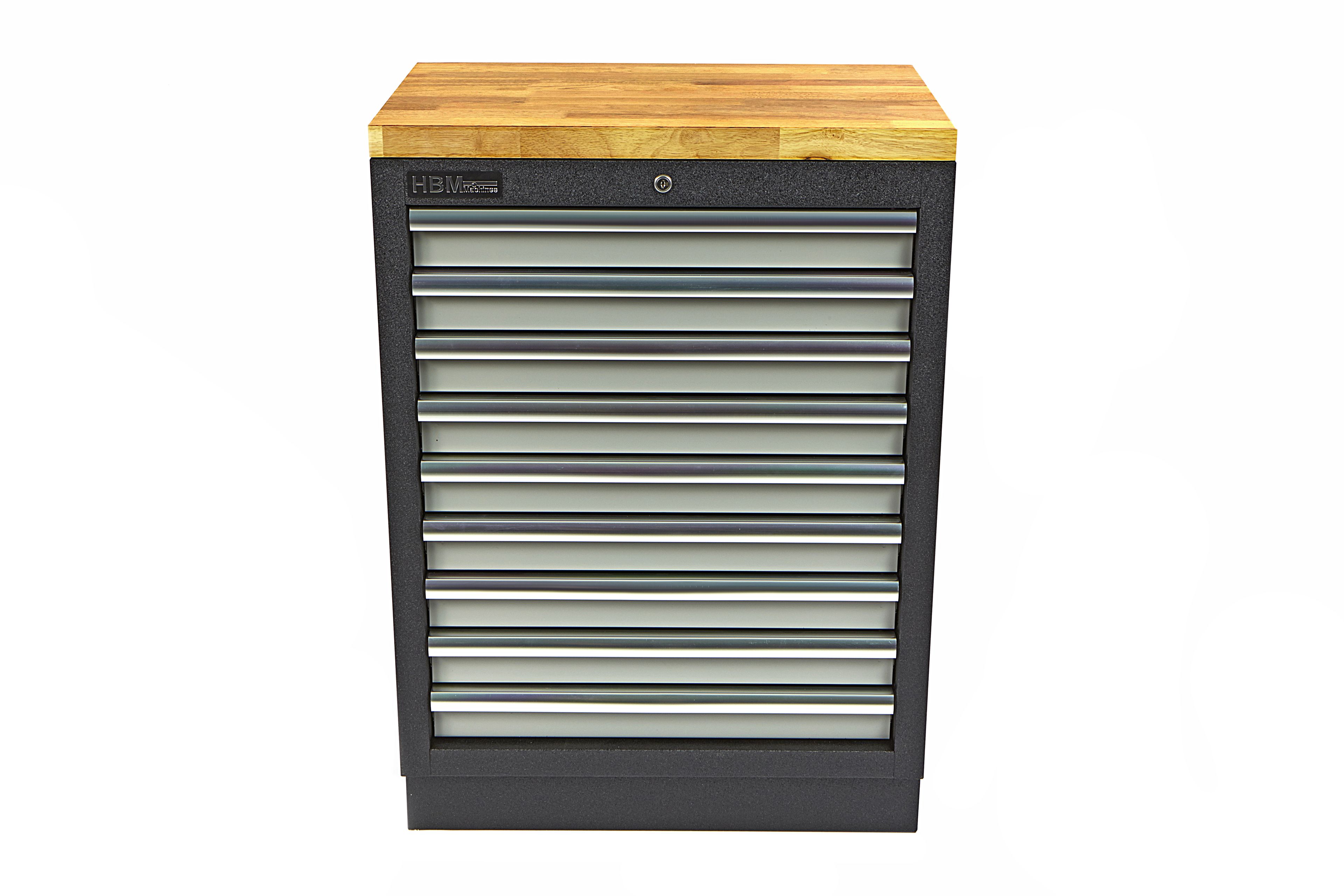 HBM 9 cajones armario de herramientas profesional para mobiliario de taller Image 12