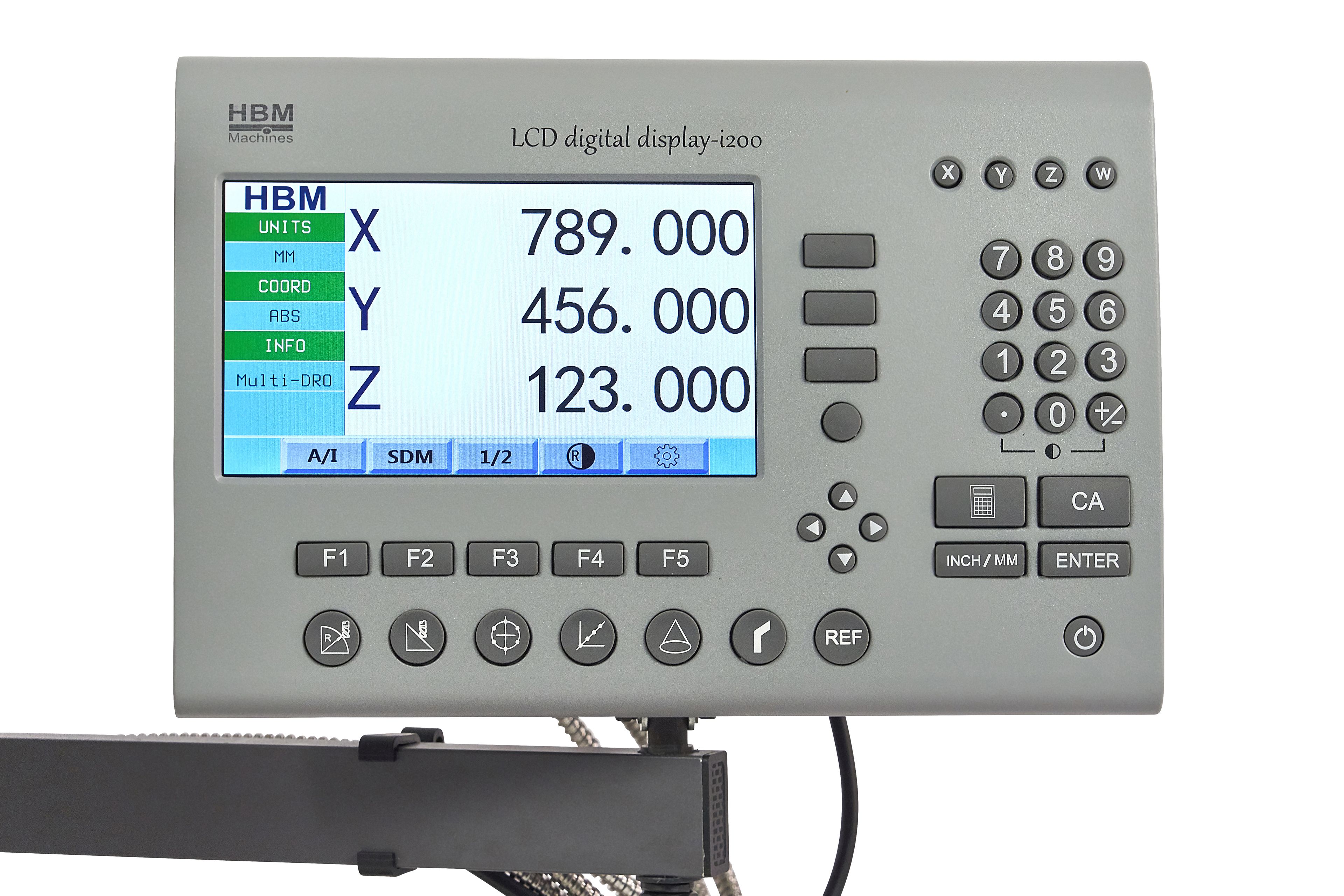 HBM BF 25 Fresadora de mesa grande con sistema de lectura digital LCD de 3 ejes Image 7