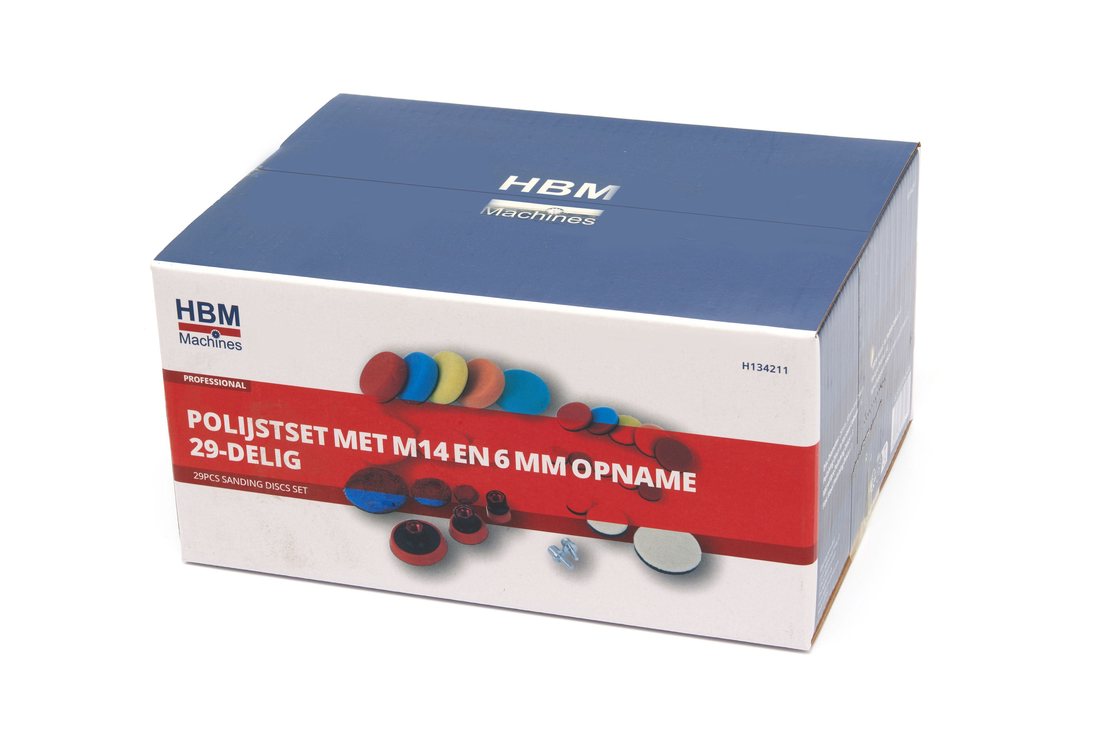 HBM polijstset met M14 en 6 mm opname 29-delig Image 6