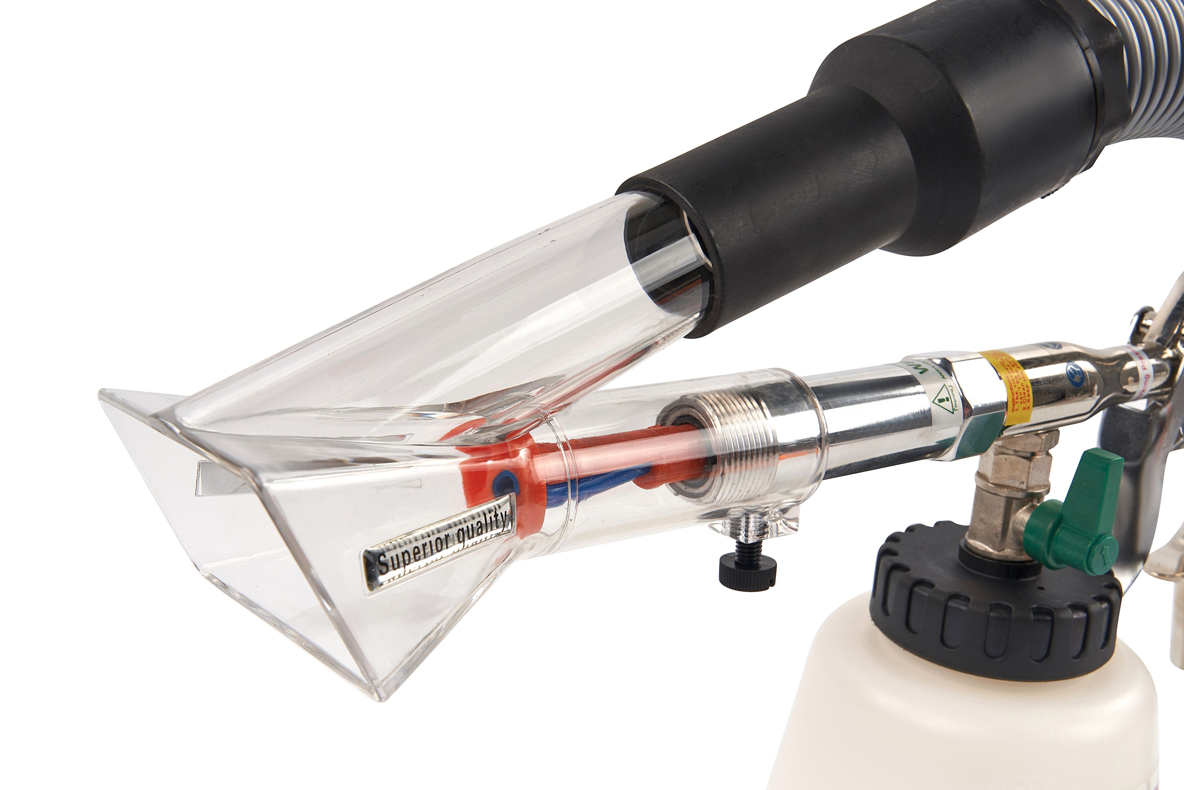 Pistola de limpieza a vacío profesional HBM con 5 boquillas Image 4