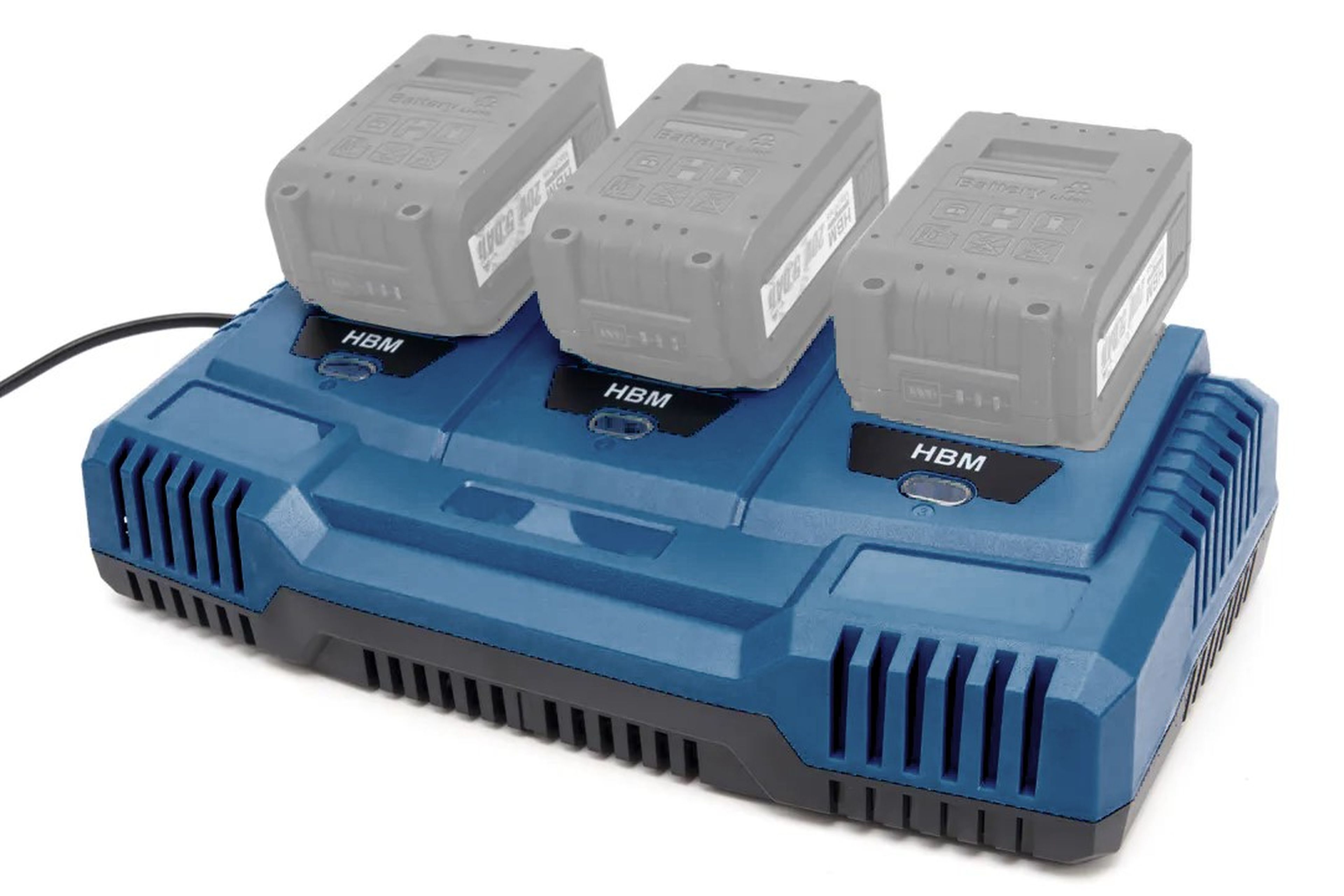 Chargeur de batterie HBM 3-en-1 3 x 20 V 2, 4 et 5 Ah Image 3