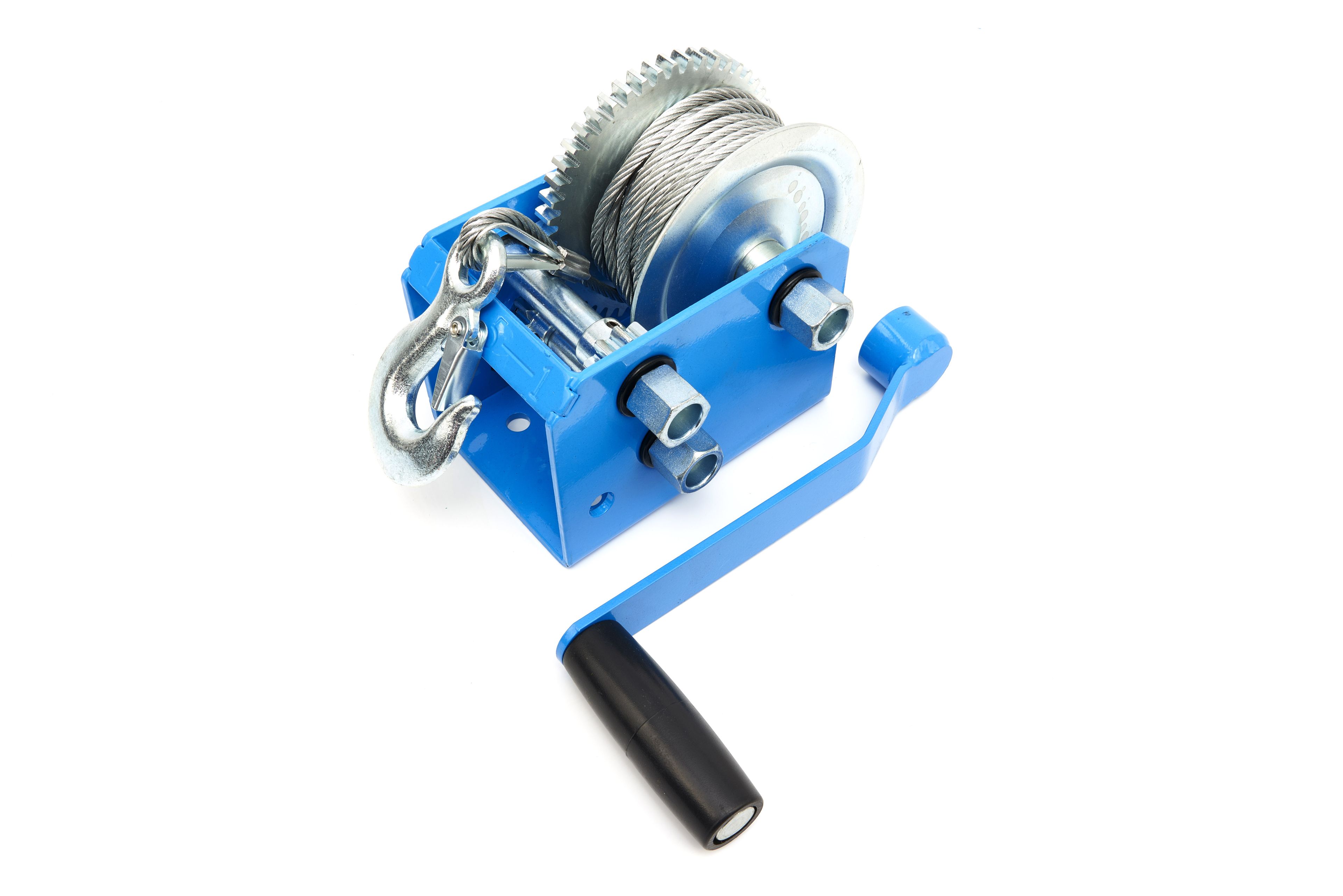 HBM 1130 Kg. Professionele Mechanische Lier met 7,6 Meter Staalkabel Image 3