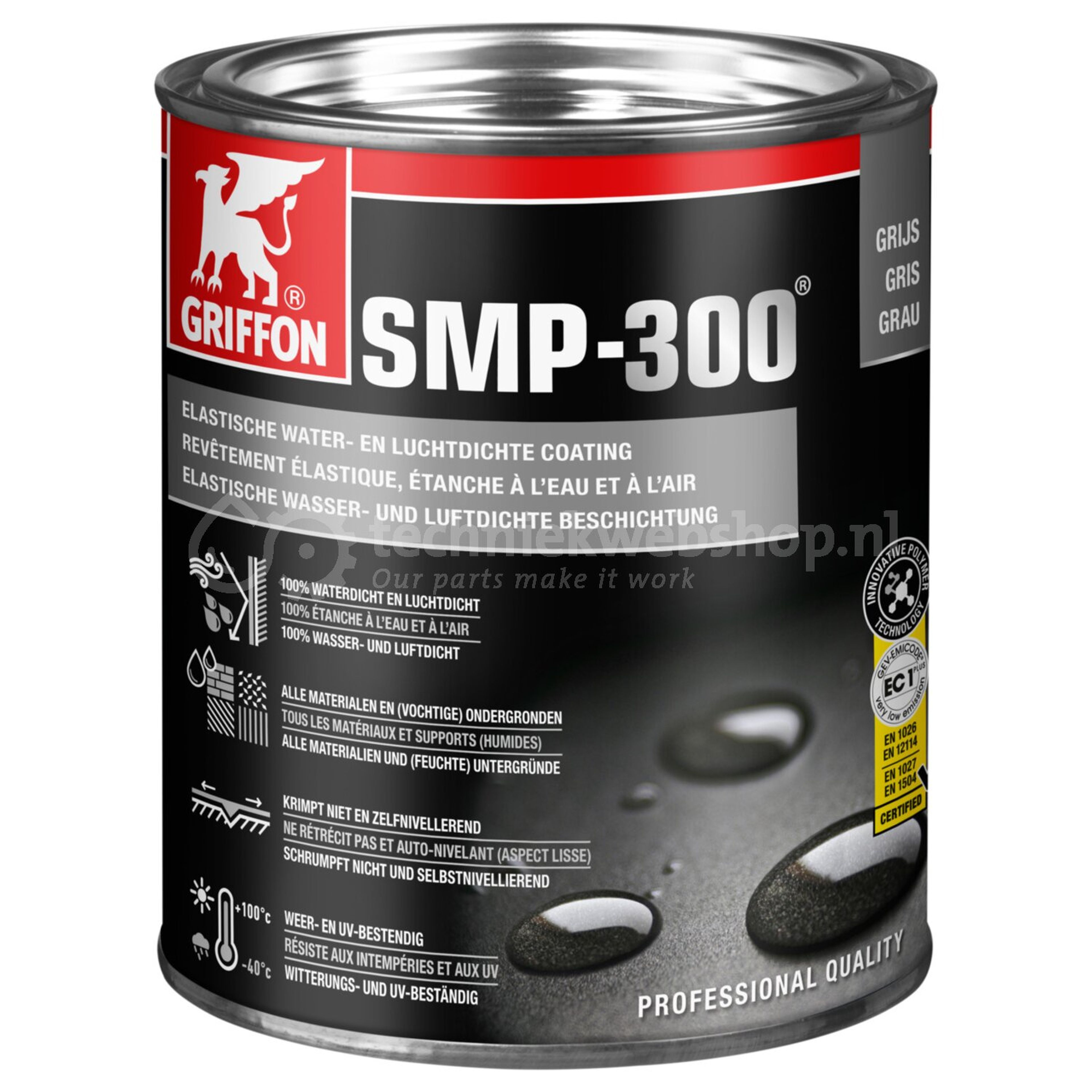 Griffon SMP-300 tin 1 kg grijs