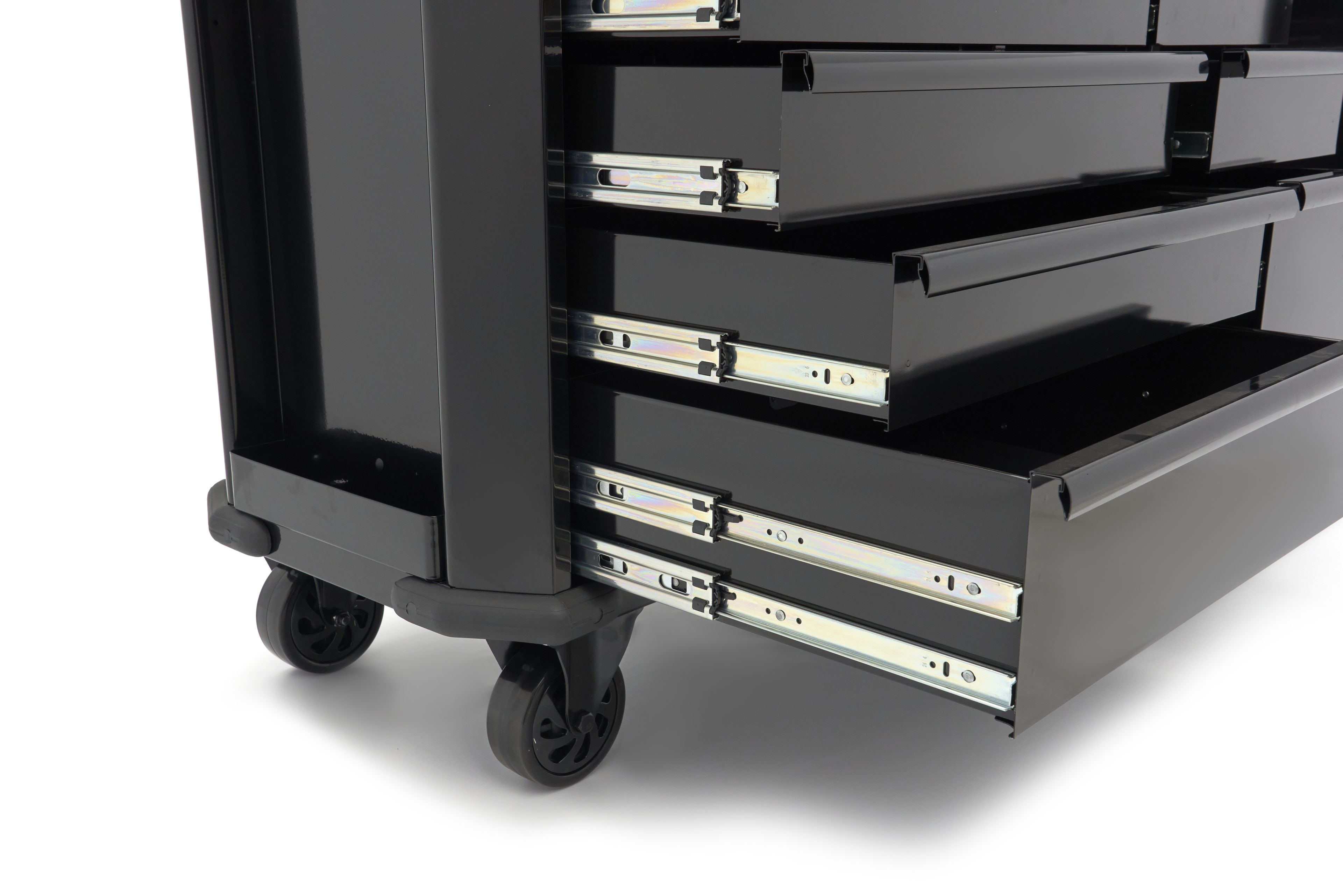 HBM Werkstattwagen 10 Schubladen 147 cm Schwarz Image 15