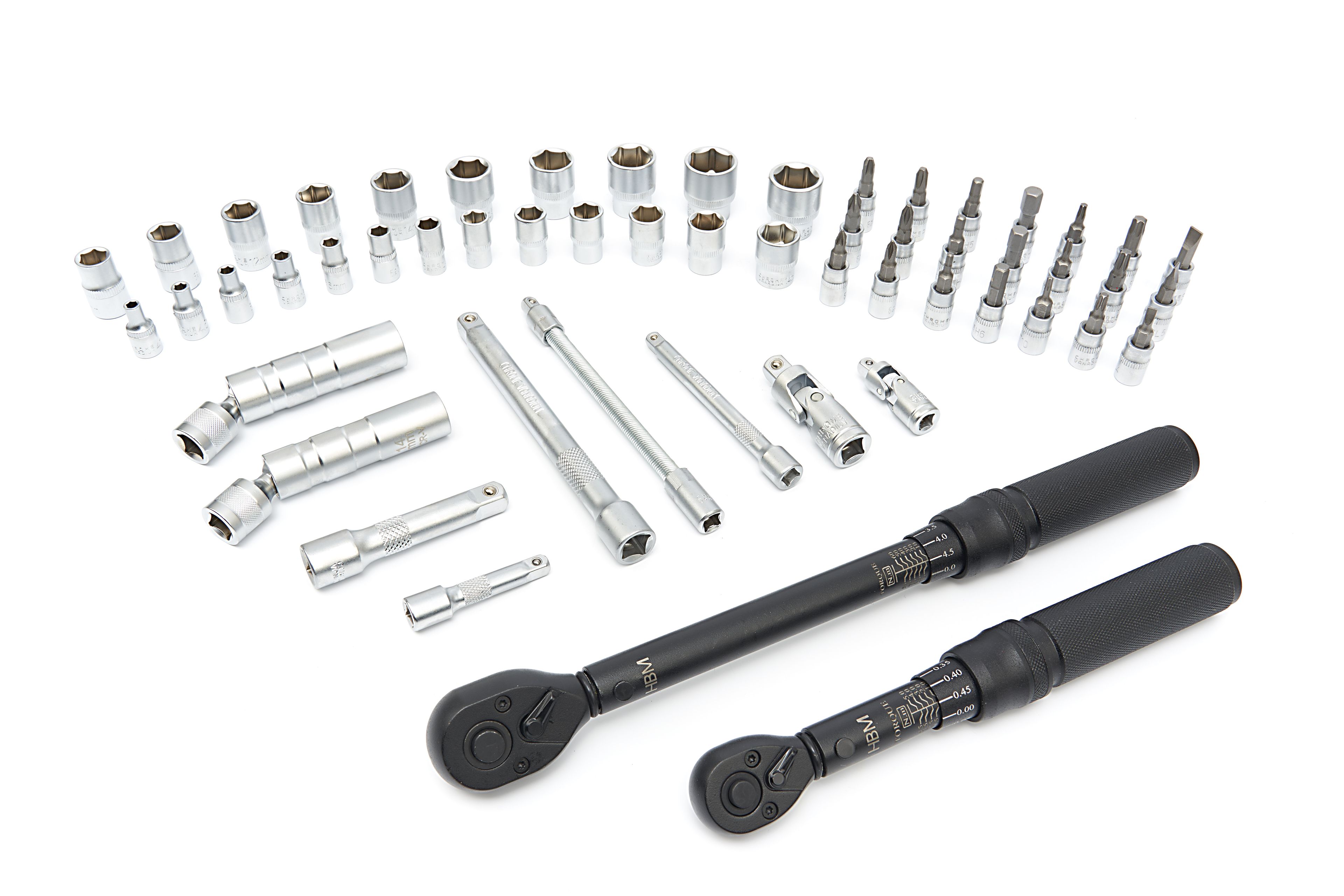 HBM momentsleutel set 55-delig, 1/4 en 3/8 inch, 1 - 5 en 10 - 60 Nm Image 4