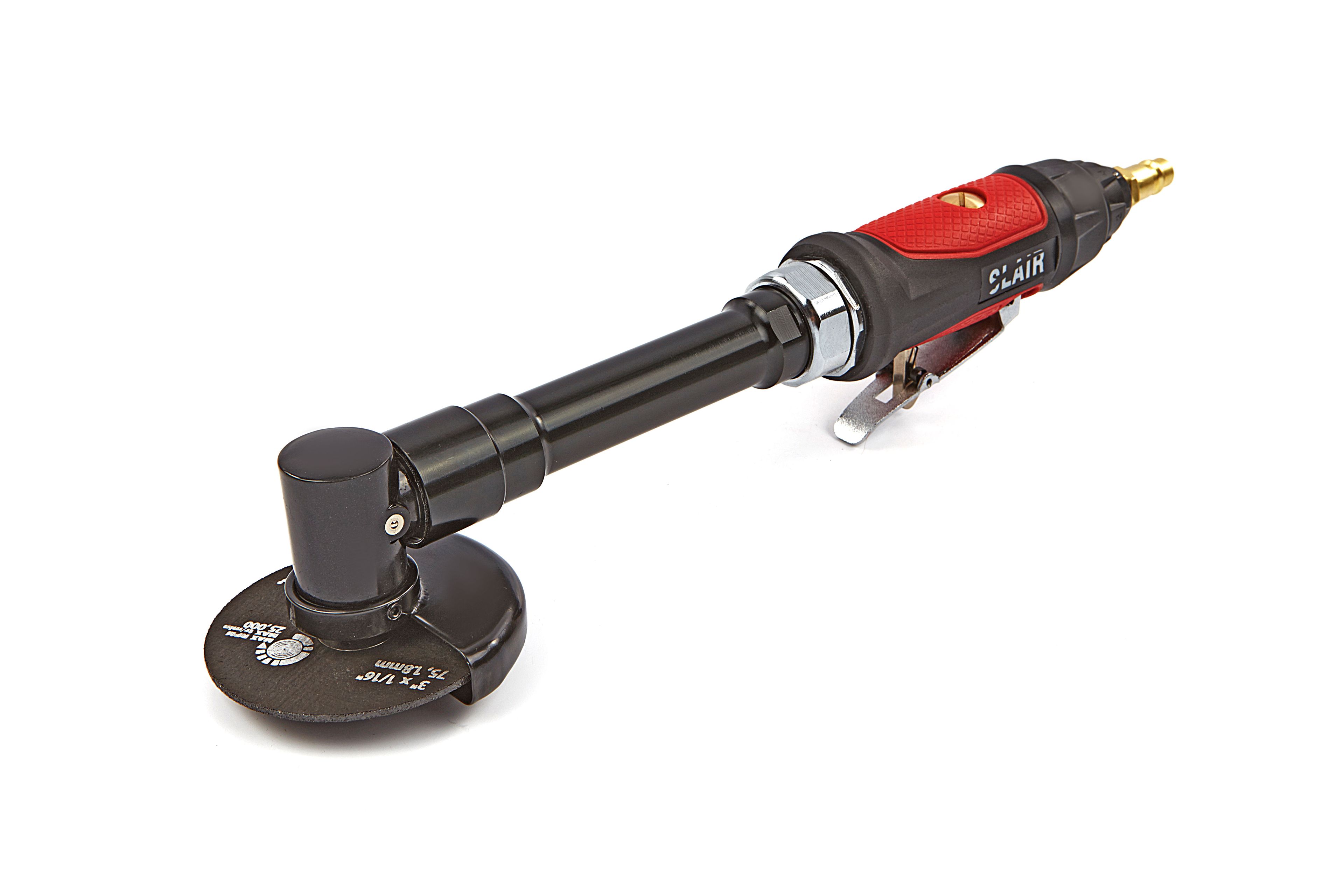 Amoladora Pneumática Angular Variable de 75 mm con Cuello Largo