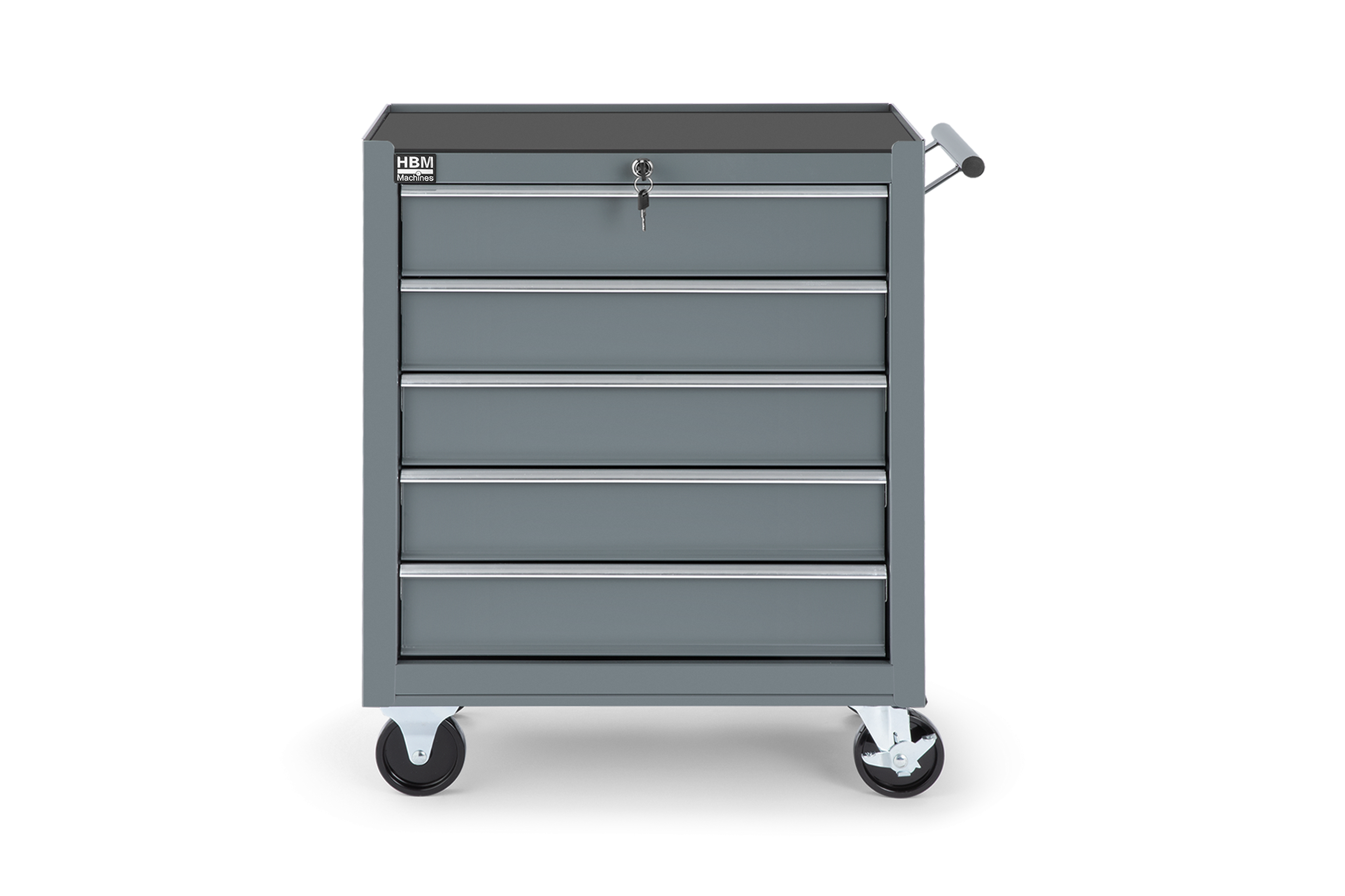 HBM Werkzeugwagen mit 5 Schubladen, 62 cm, grau Image 2