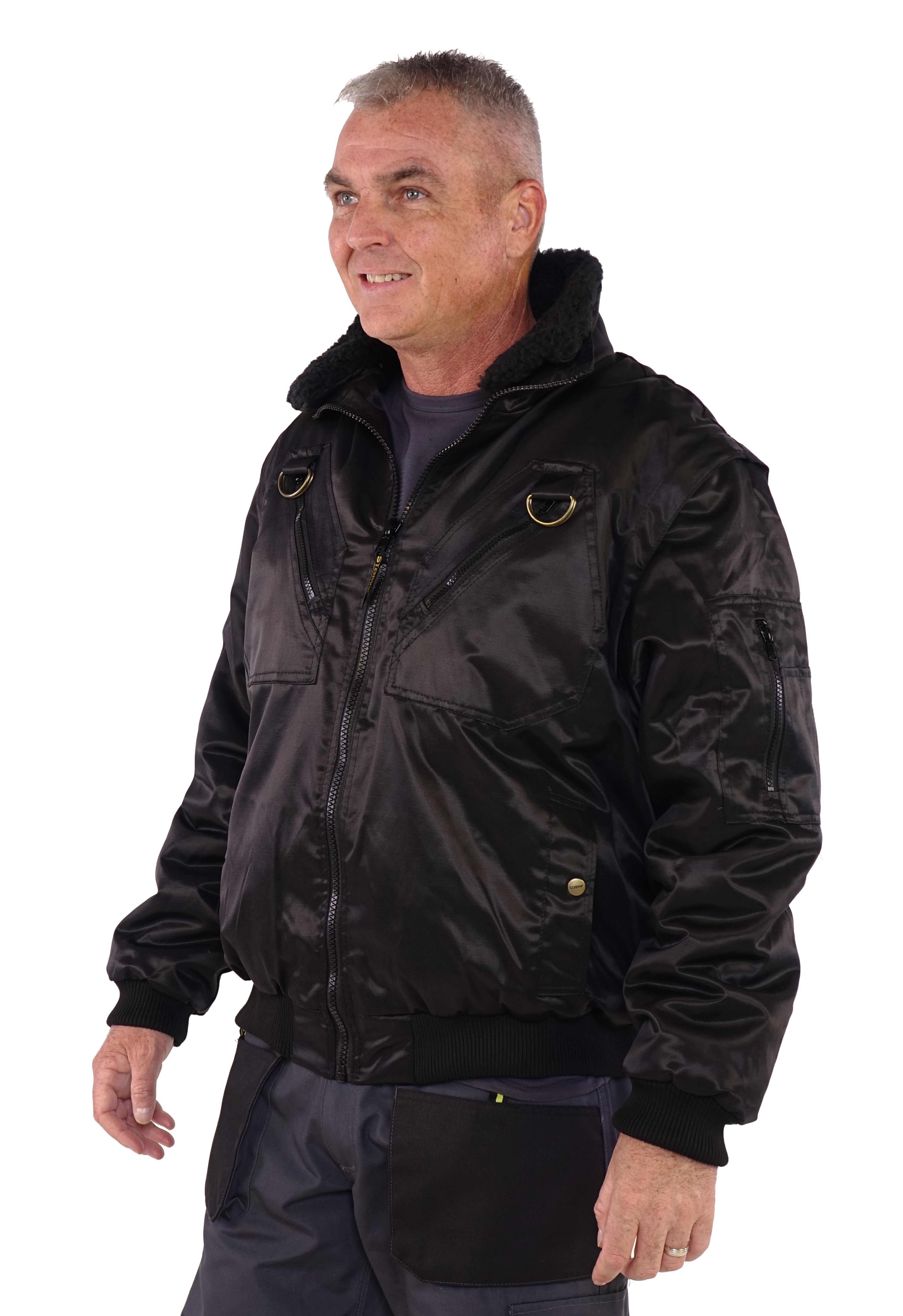 Storvik Stockholm Workjacket Pilot Jacket Noir XXL Image 6