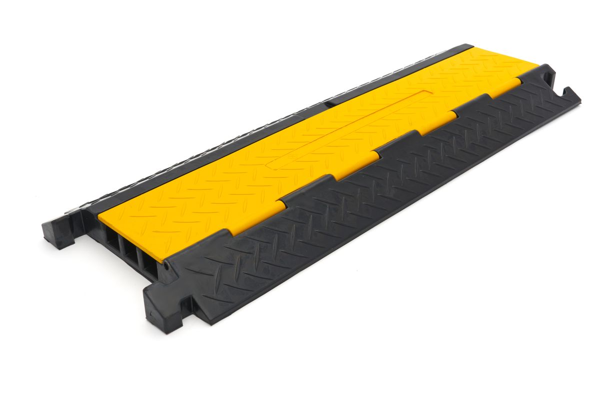 HBM 90 cm Puente de cable / Conducto de cables con solapa y 3 canales