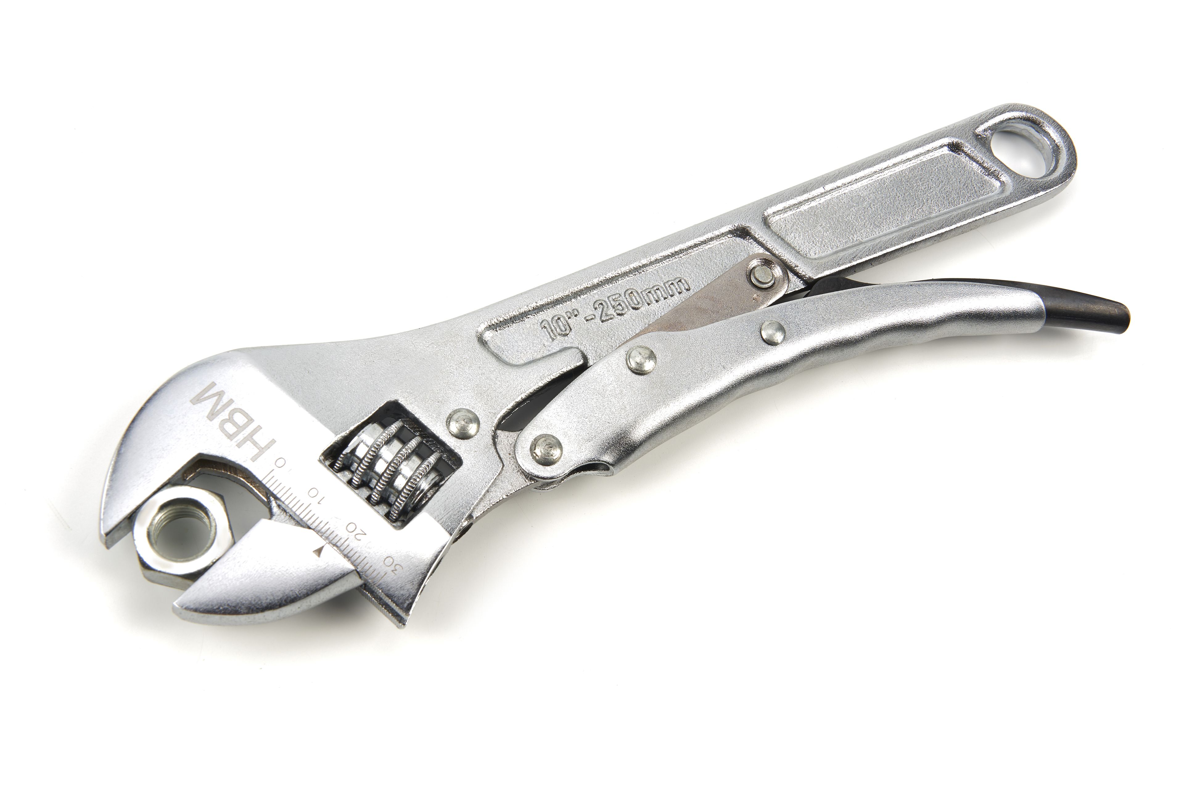 HBM 250 mm. Professionele Verstelbare Moersleutel Met Griptang Functie Image 2