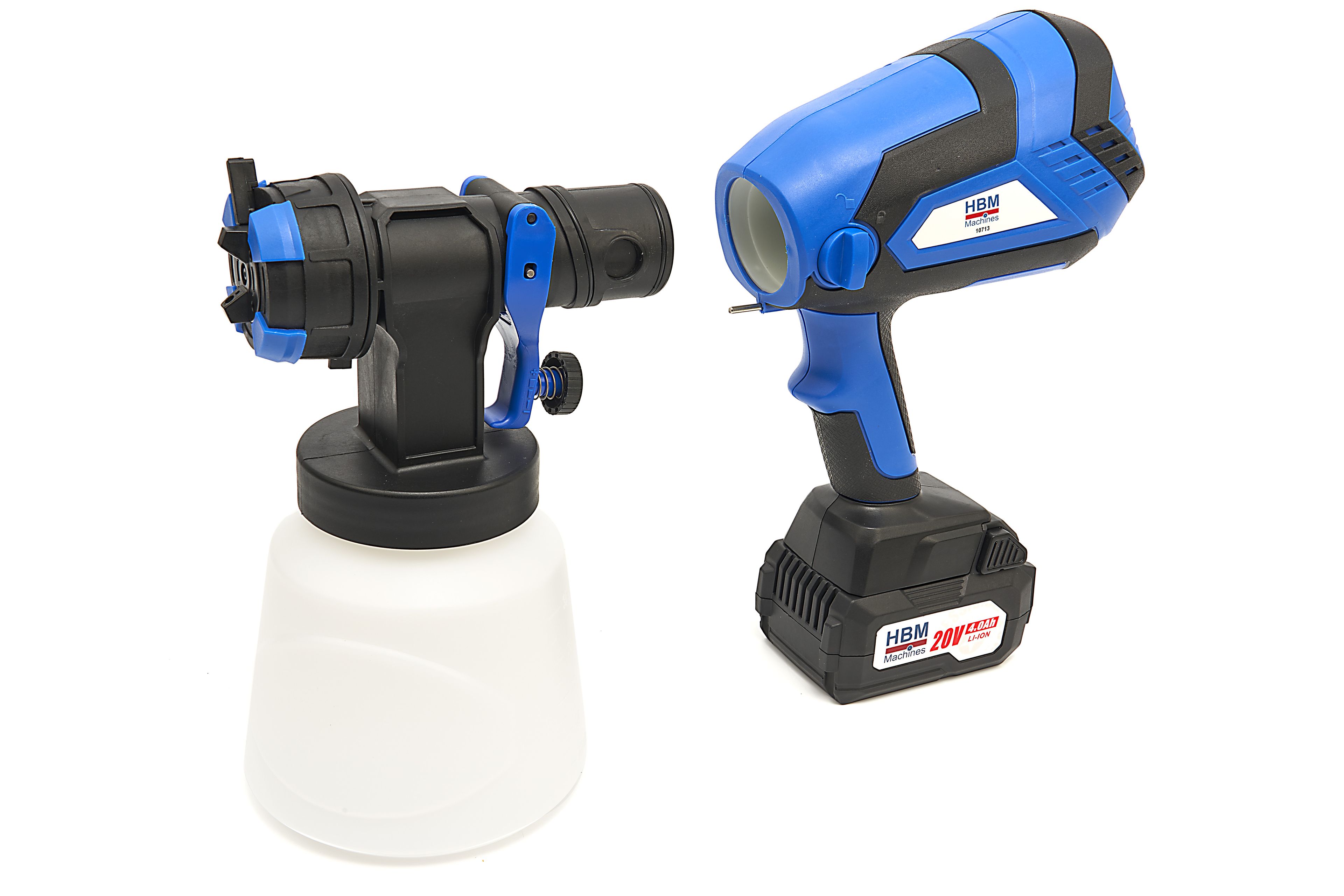 HBM 20 Volt 4.0AH Draagbare Elektrische Verfspuit Inclusief 2 Accu's Met 1000 ML Reservoir Image 2