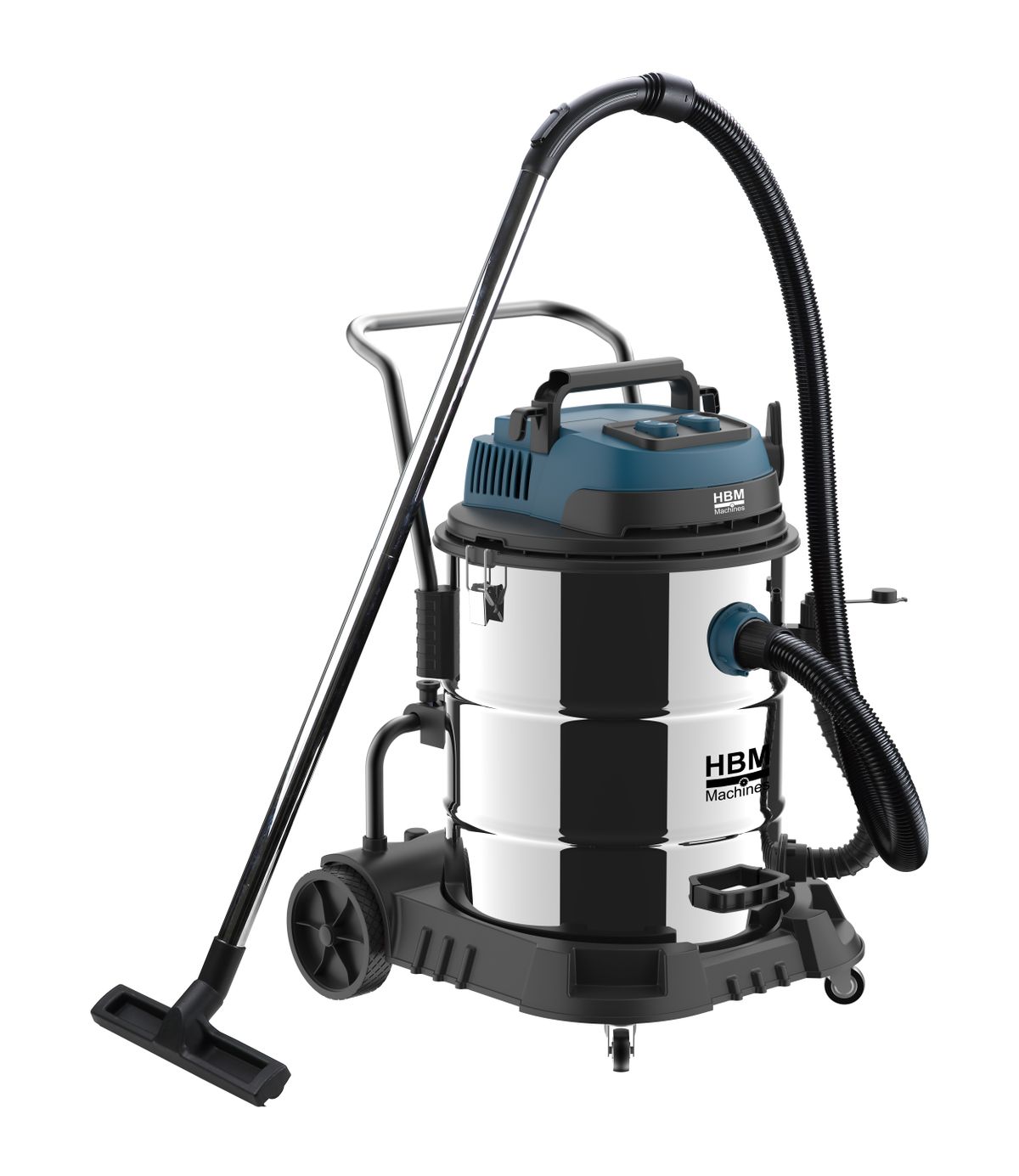 HBM Aspirador de construcción húmedo/seco 2x1200W 60L