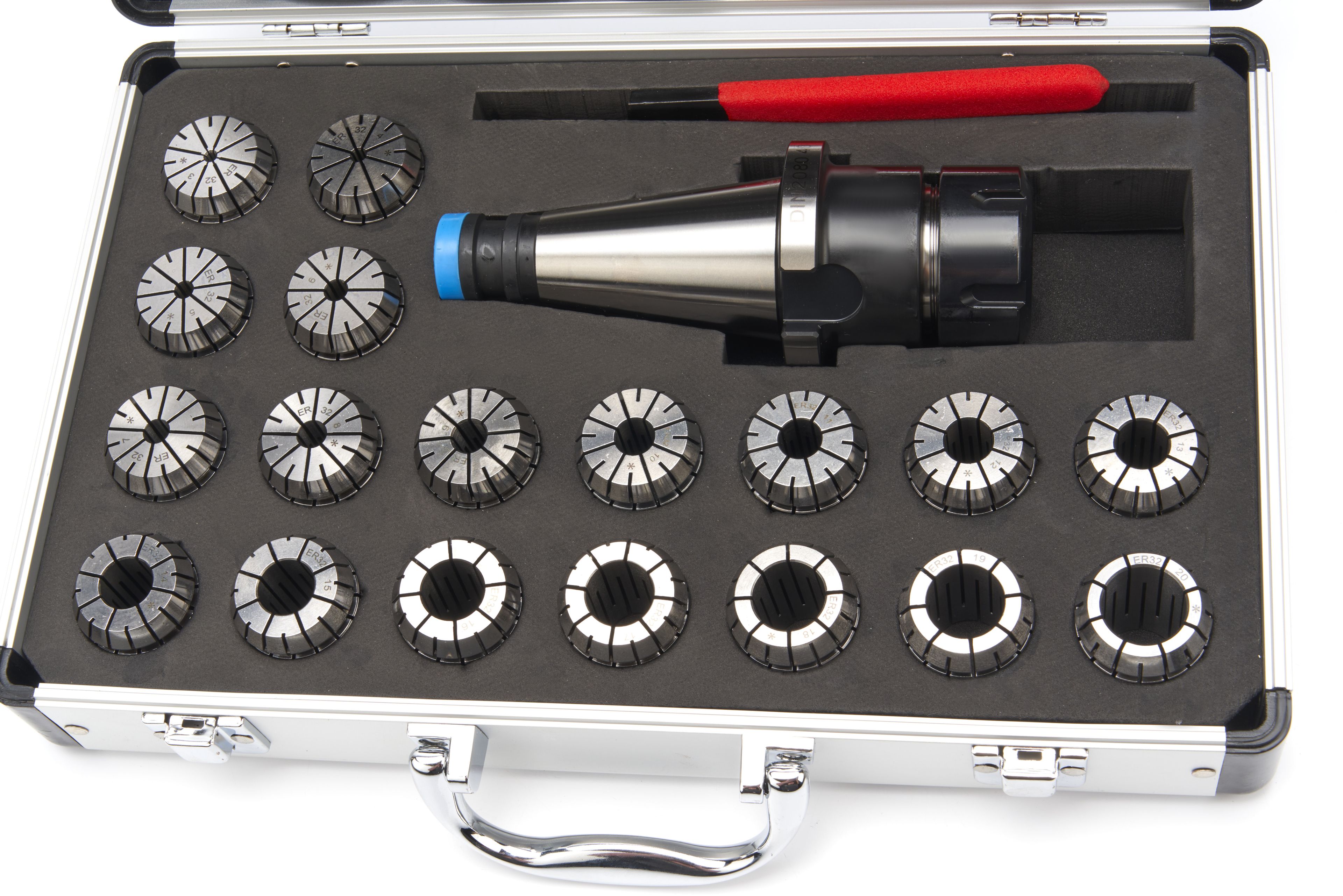 Juego de portaherramientas HBM de 21 piezas ISO 40 ER32