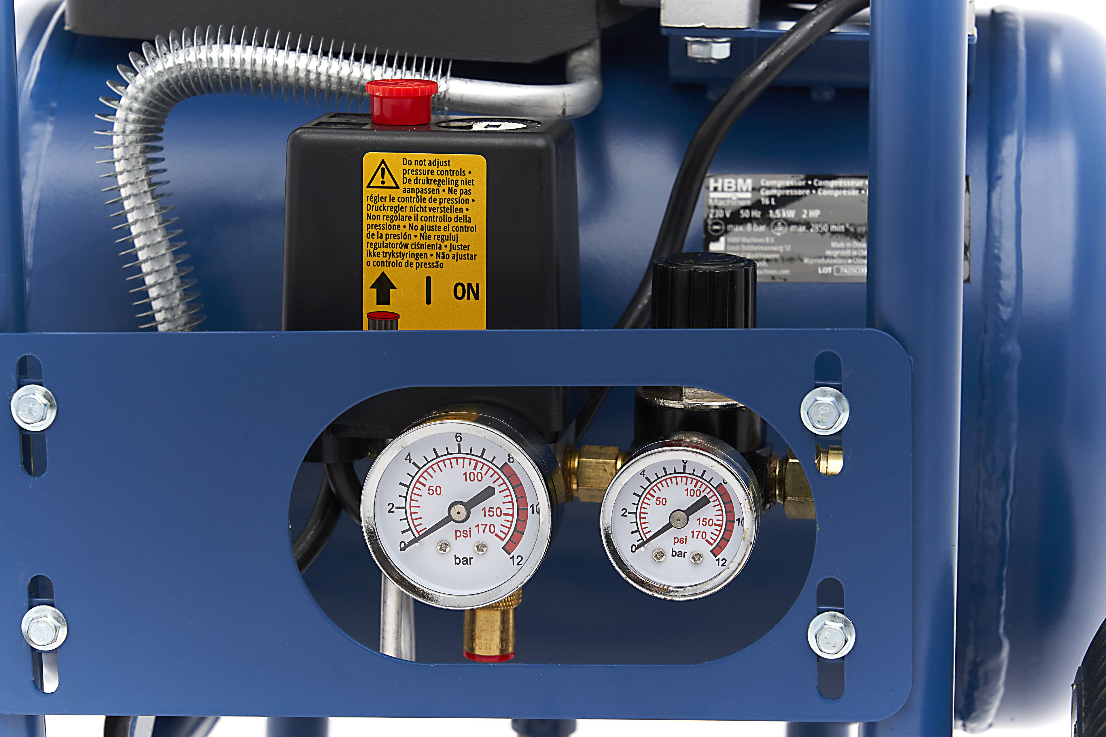 HBM oliegesmeerde compressor 16 liter Image 11
