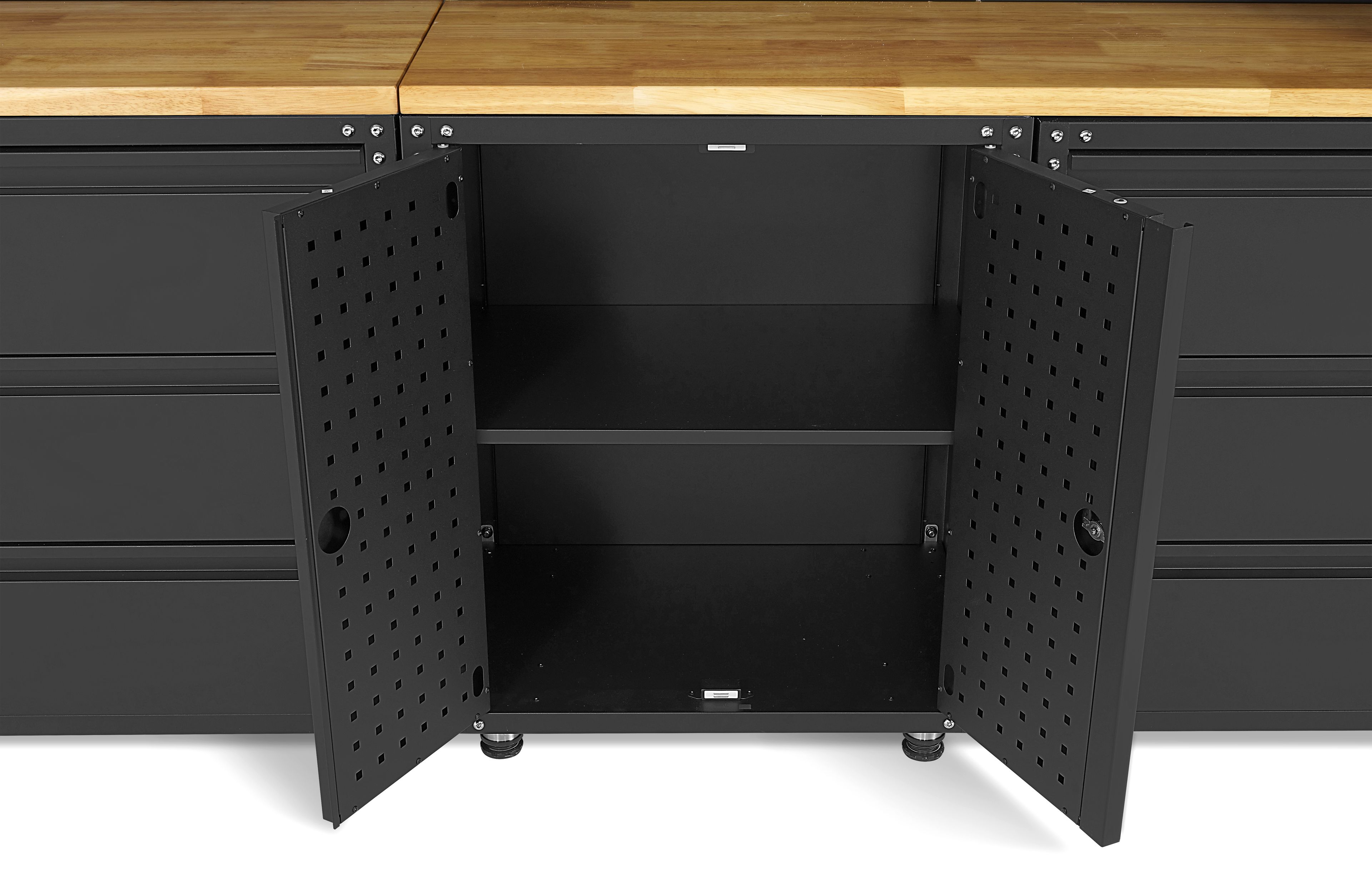 Système d'atelier modulaire premium HBM, 16 pièces, noir mat Image 13