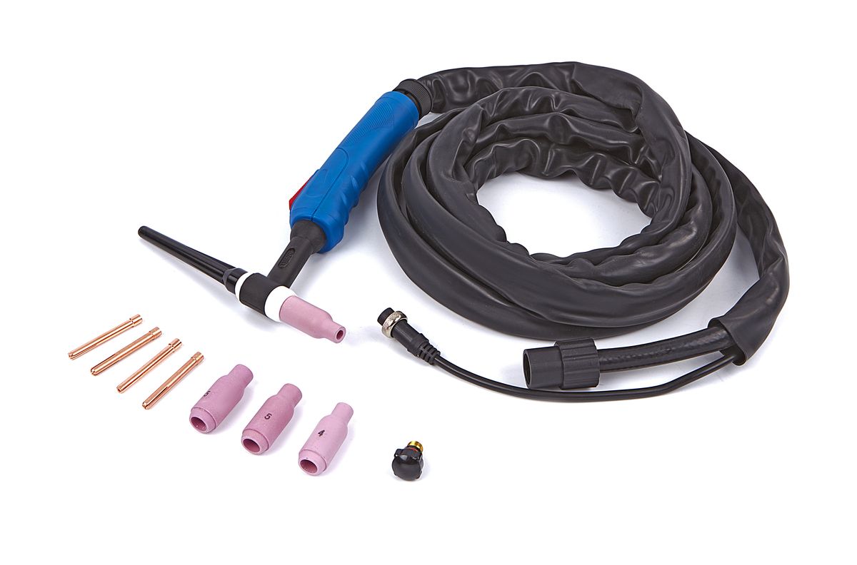 HBM TIG-Brenner 4 Meter für 200 WIG/MOS Inverter mit Digitalanzeige