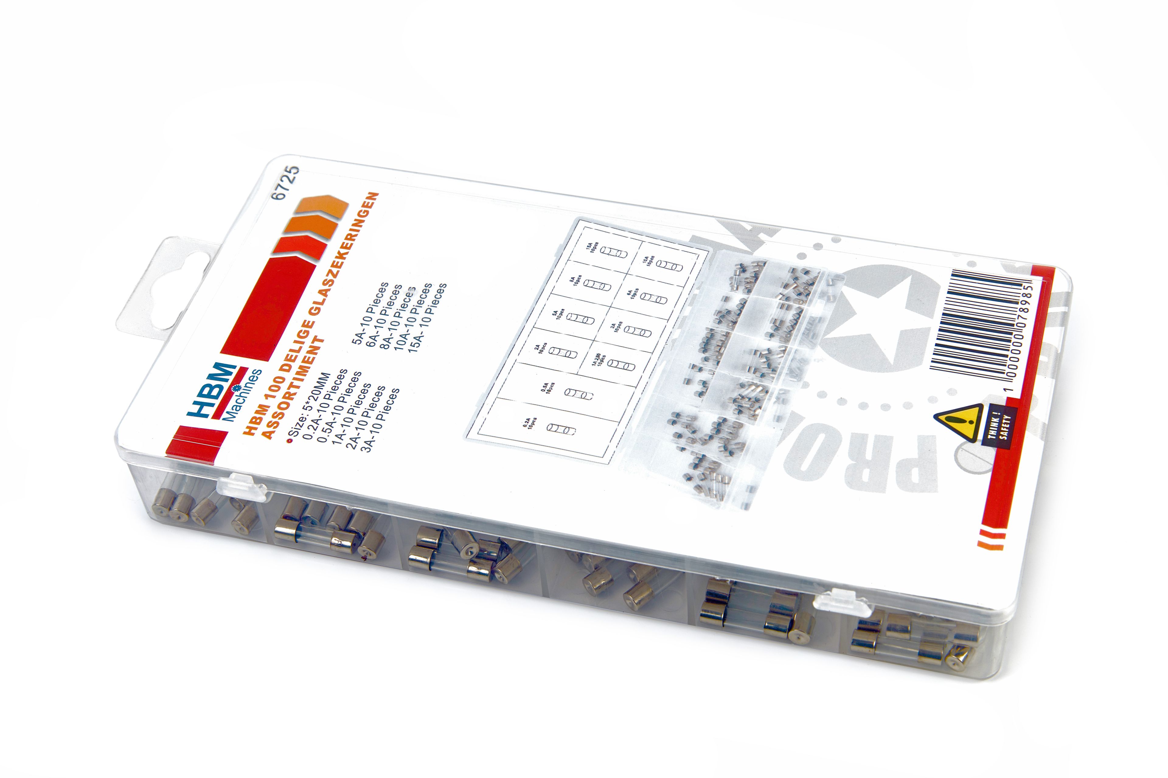 HBM 100 Stück Glas-Sicherungssortiment Image 3