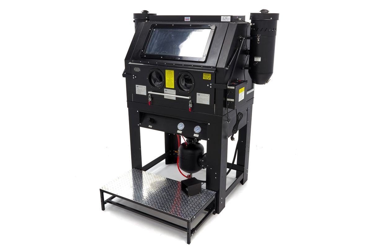 HBM SBC 990 cabina de chorreado de alta presión con 2 extractores