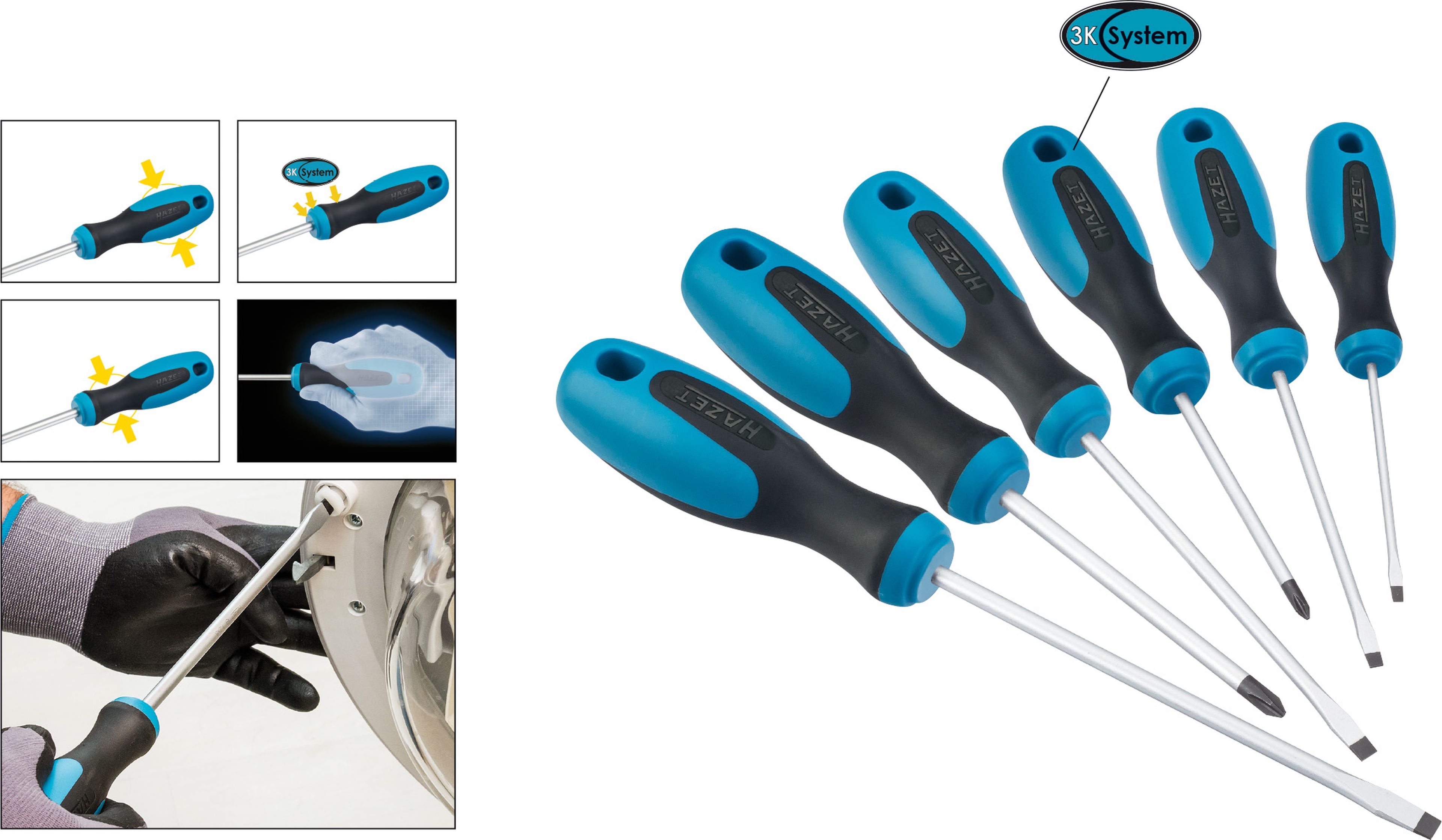 Juego de destornilladores Hazet de 6 piezas Image 2