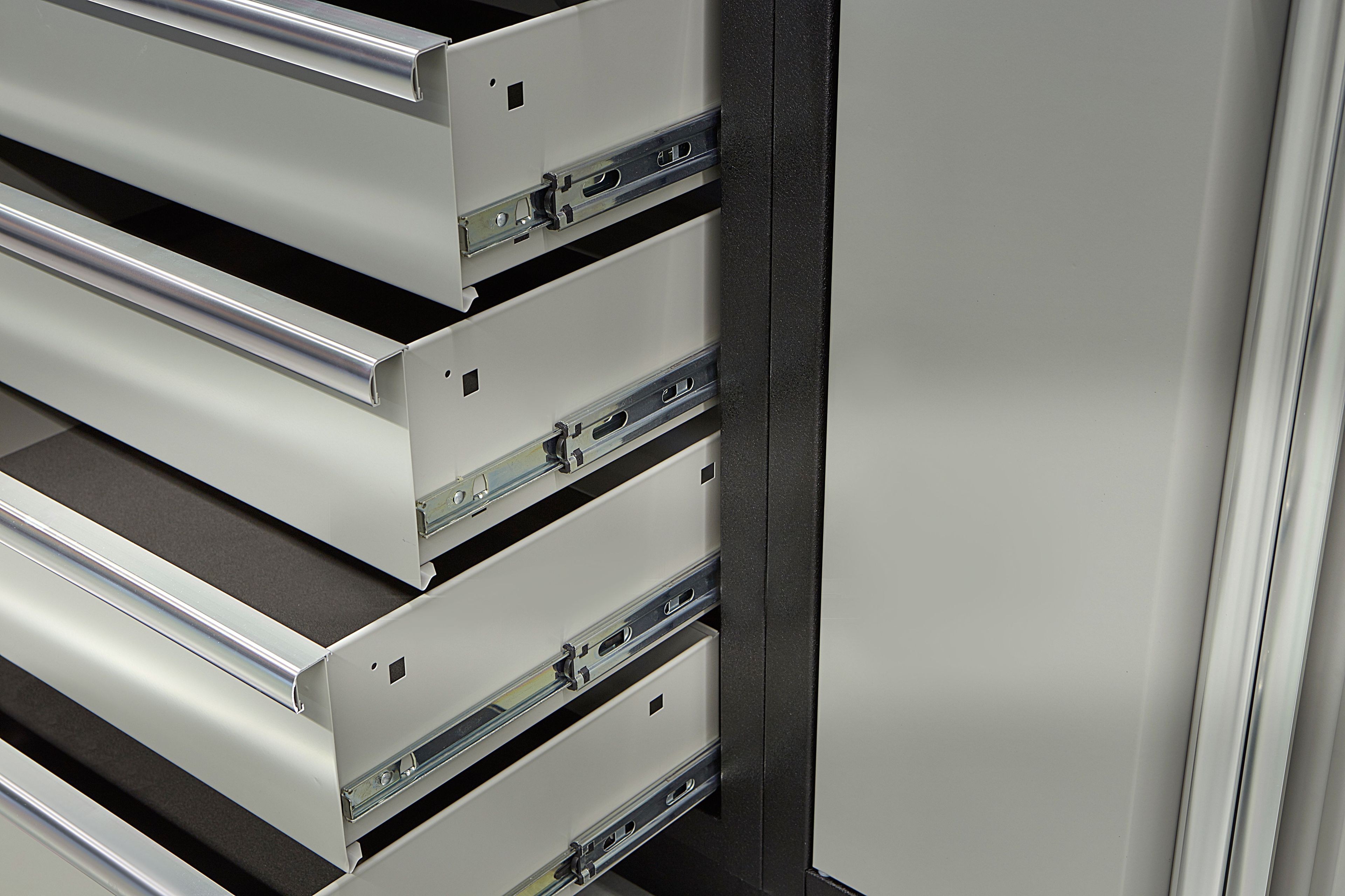 HBM Professionelles modulares Werkstattsystem, 16-teilig, schwarzgrau Image 6