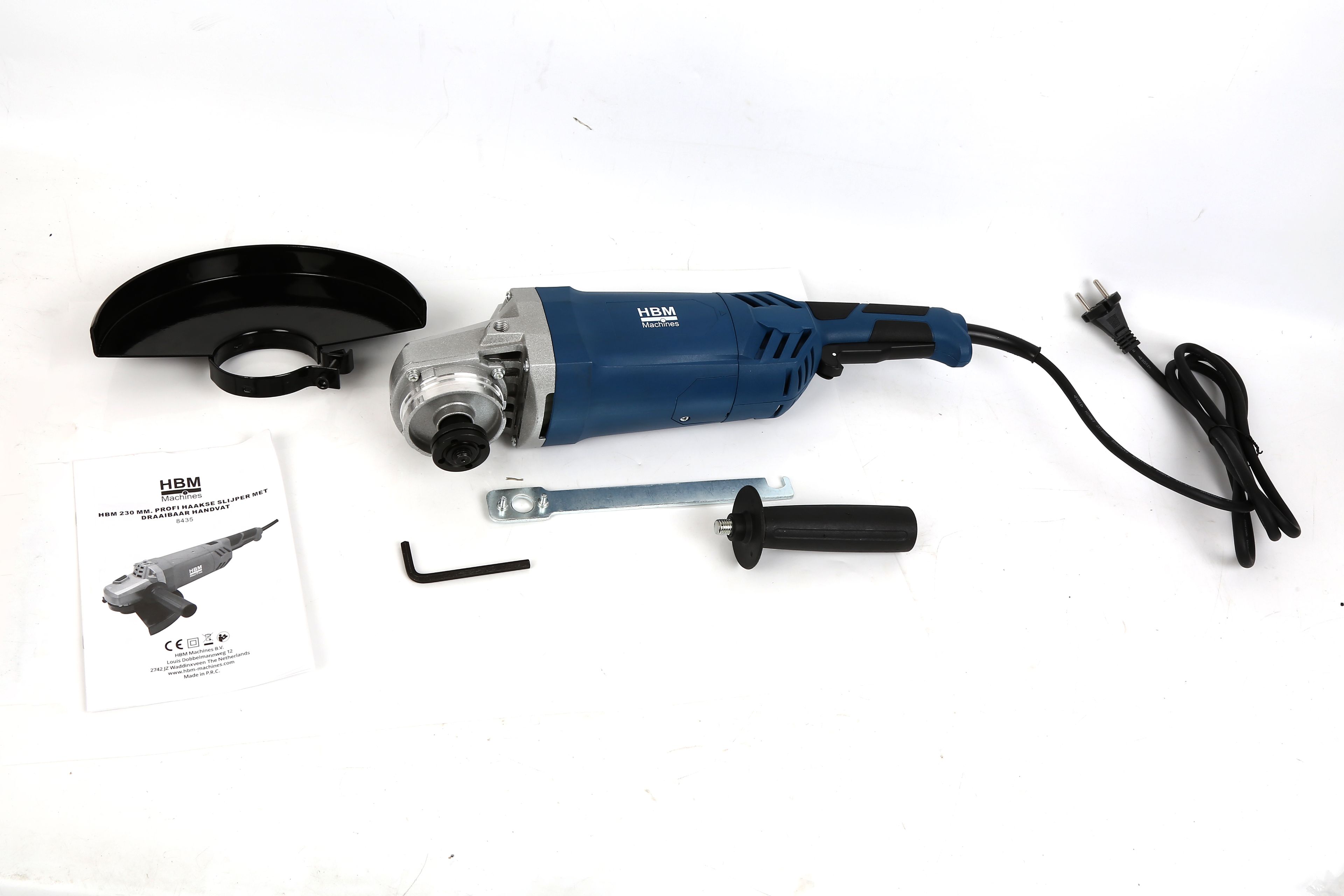 HBM 230 mm Profi Haakse Slijper met Draaibaar Handvat Image 9