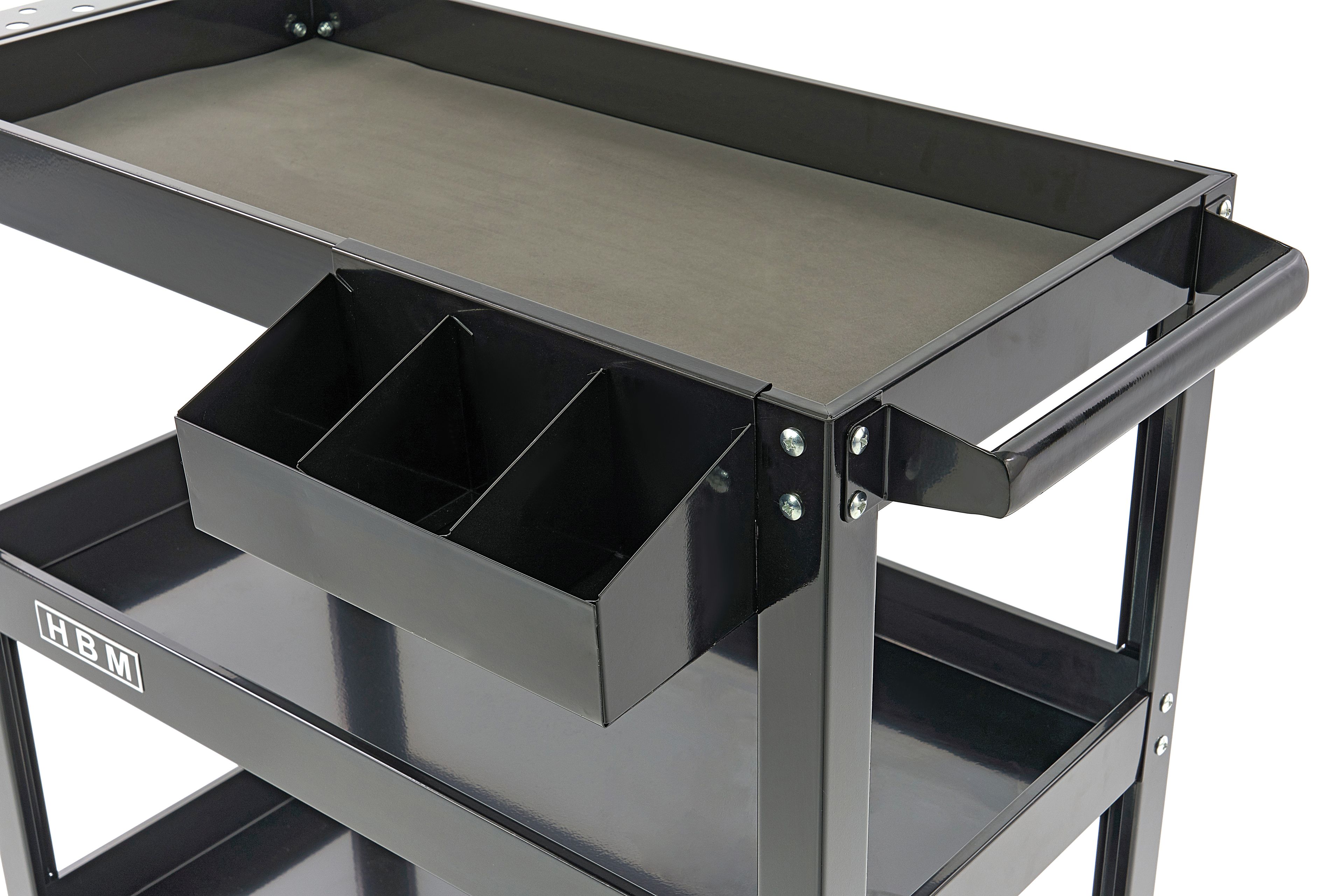 HBM Deluxe Chariot d'outils mobile universel 3 niveaux Image 5