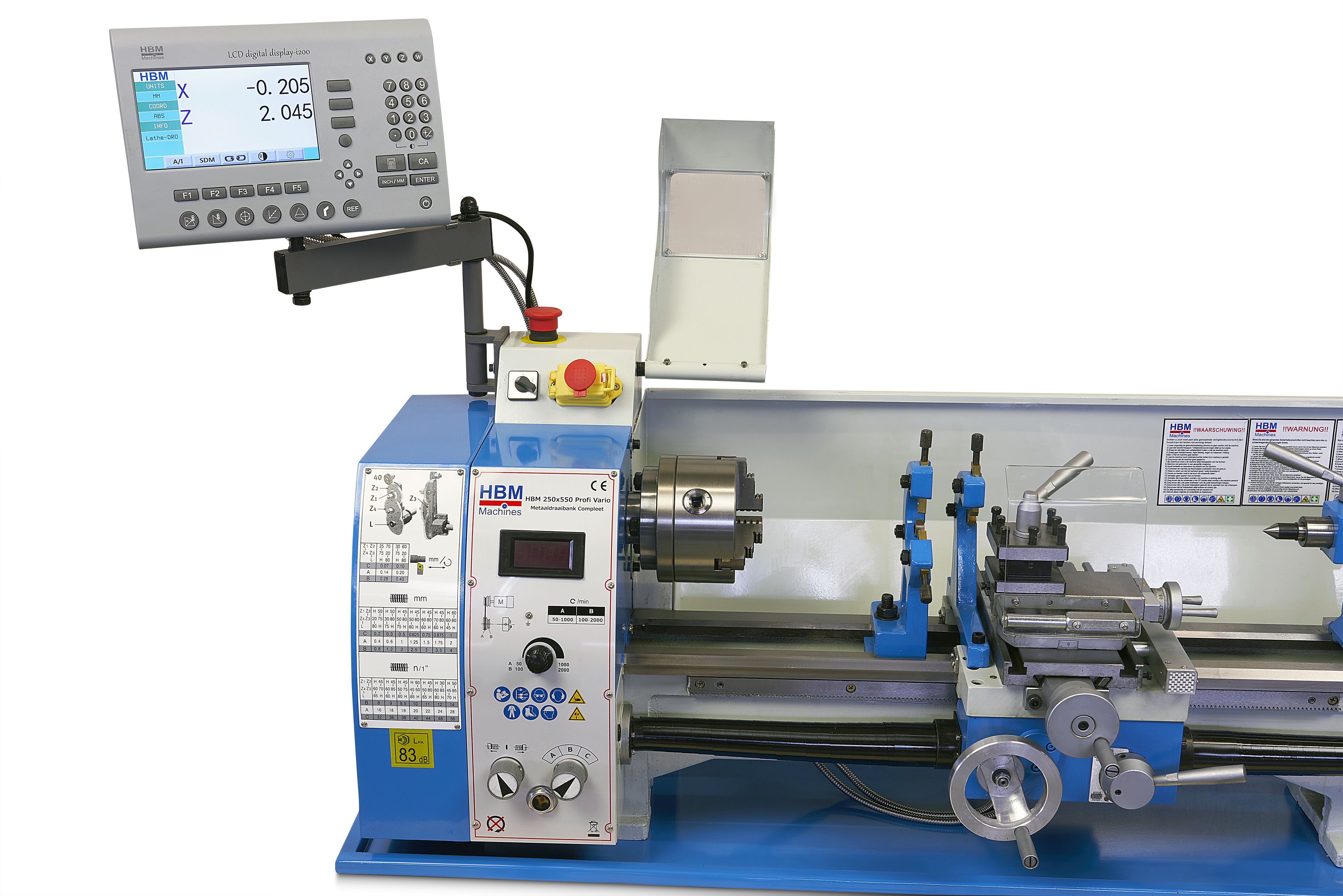 HBM torno metálico 250 x 550 DRO Image 10