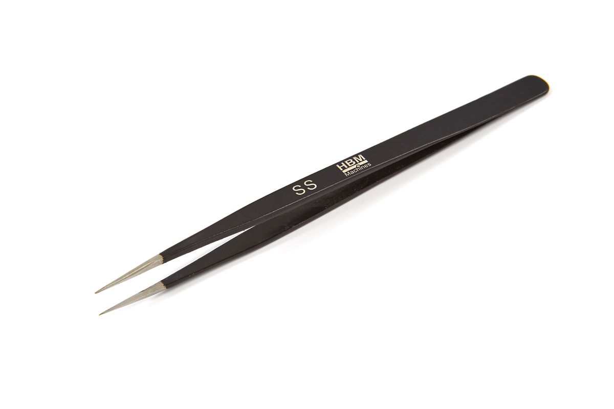 Pinzas de Acero Inoxidable Antimagnéticas HBM Profesionales con Puntas LARGAS ST-29