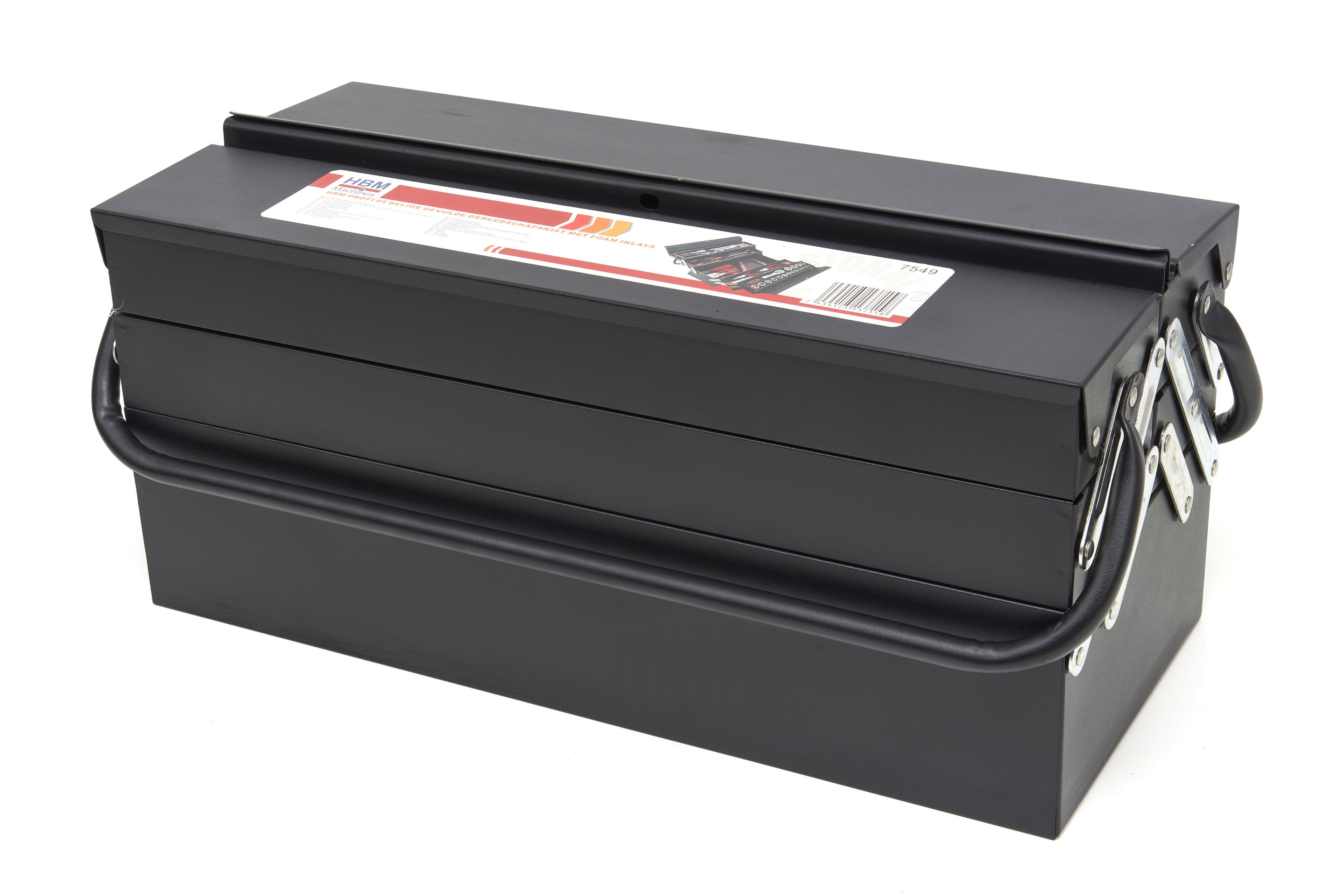 HBM 85 Delige Gevulde Gereedschapskist Met Foam Inlays Image 8