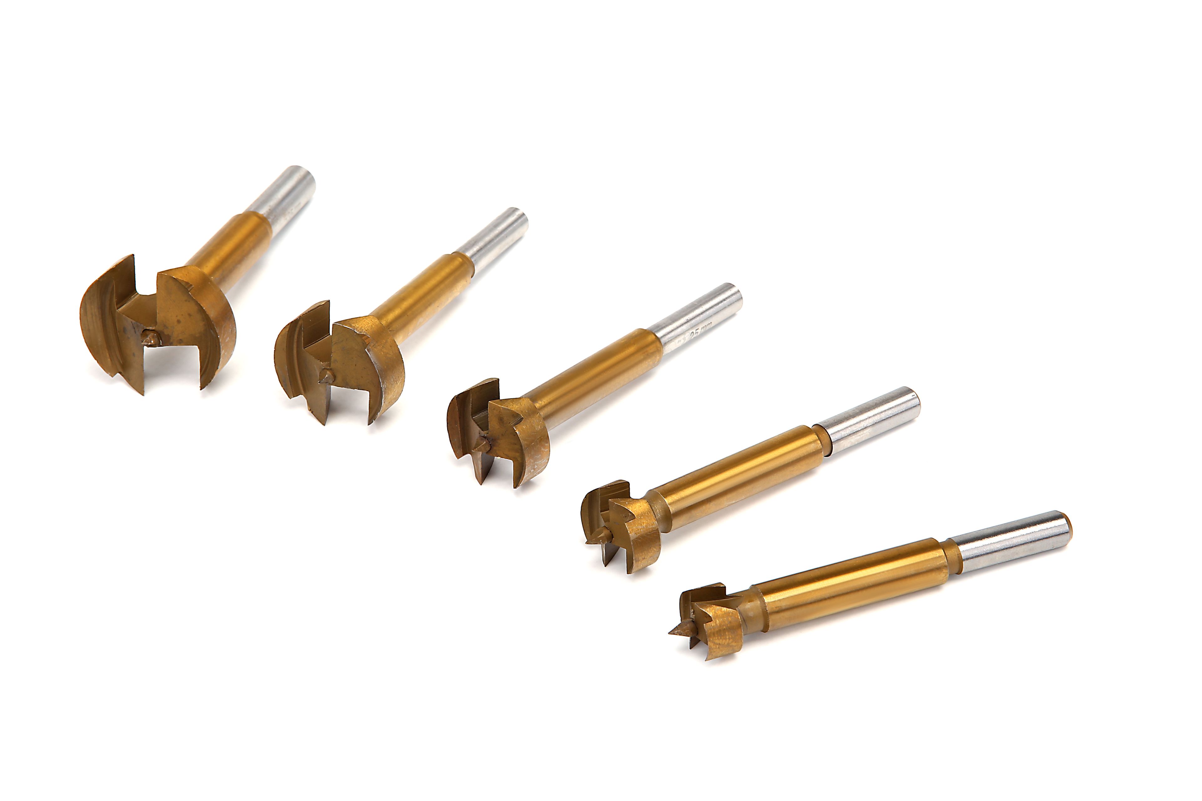 HBM Jeu de 5 forets pour charnières - Jeu de forets Forstner 15 à 35 mm Image 2