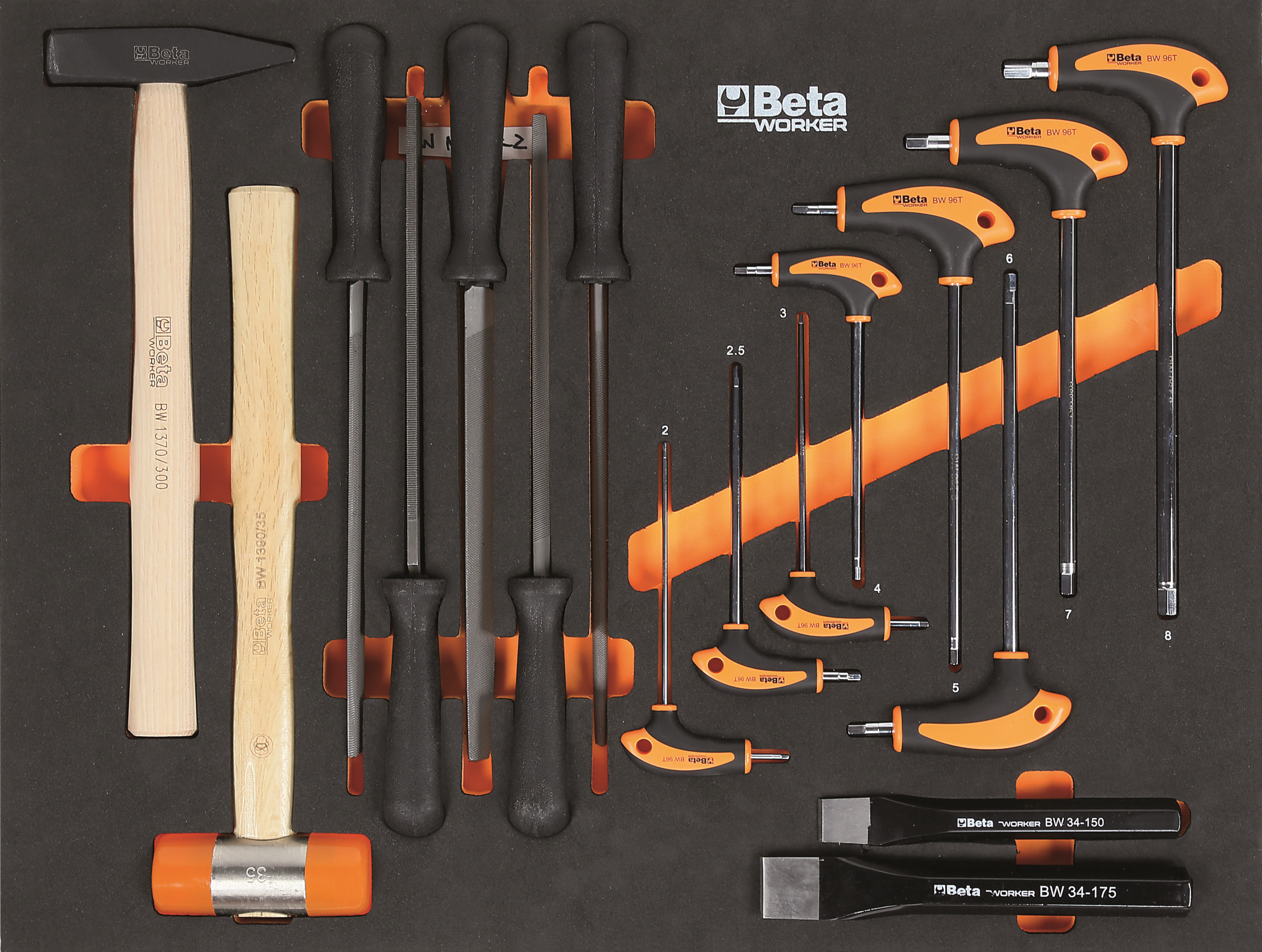 Beta C45PRO 2.0 système d’atelier, plateau bois, avec set d’outils 268 pièces Image 3