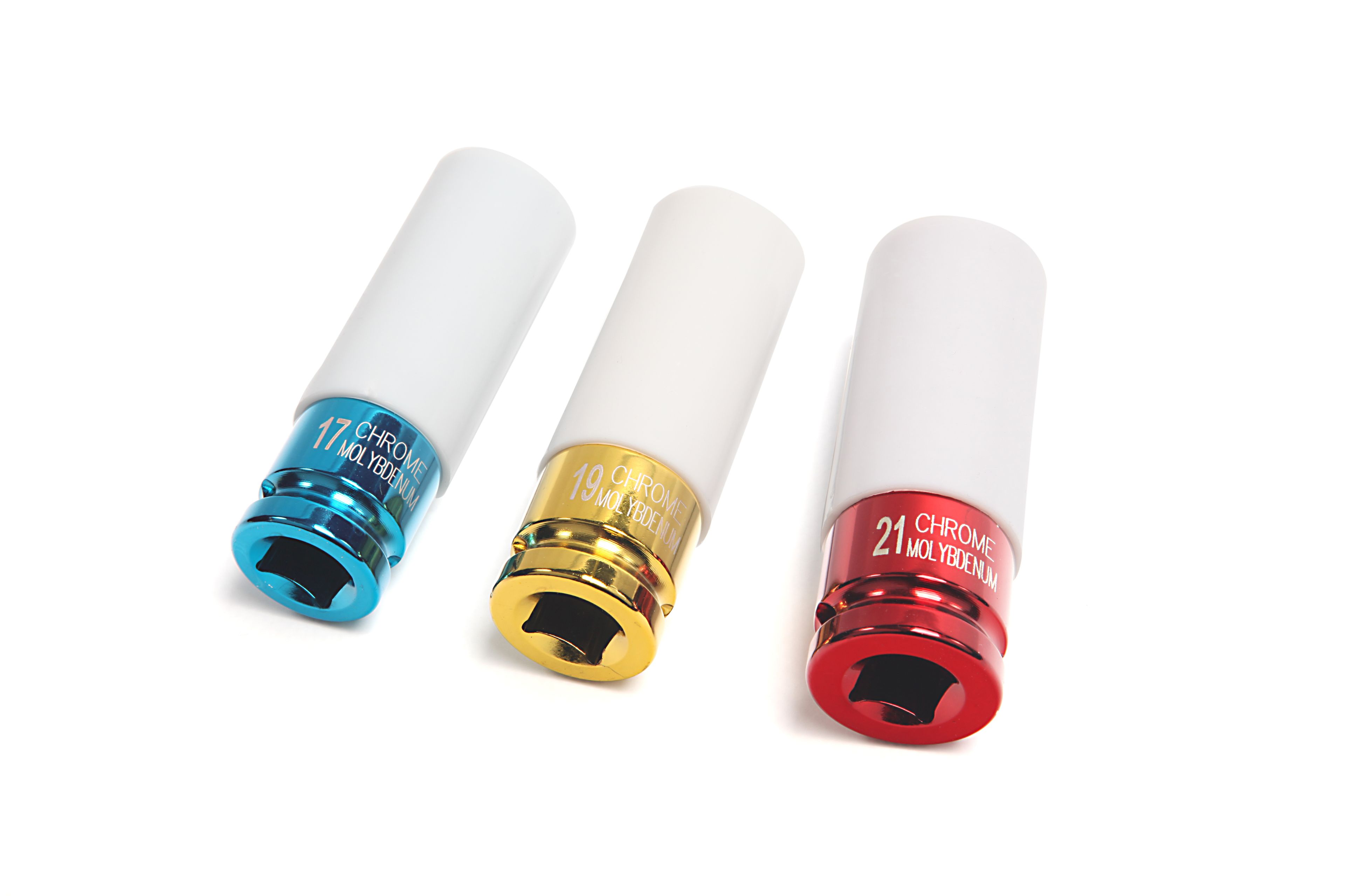 HBM 3-tlg. langer Steckschlüssel-Satz mit Kunststoff-Schutzhülsen Image 2