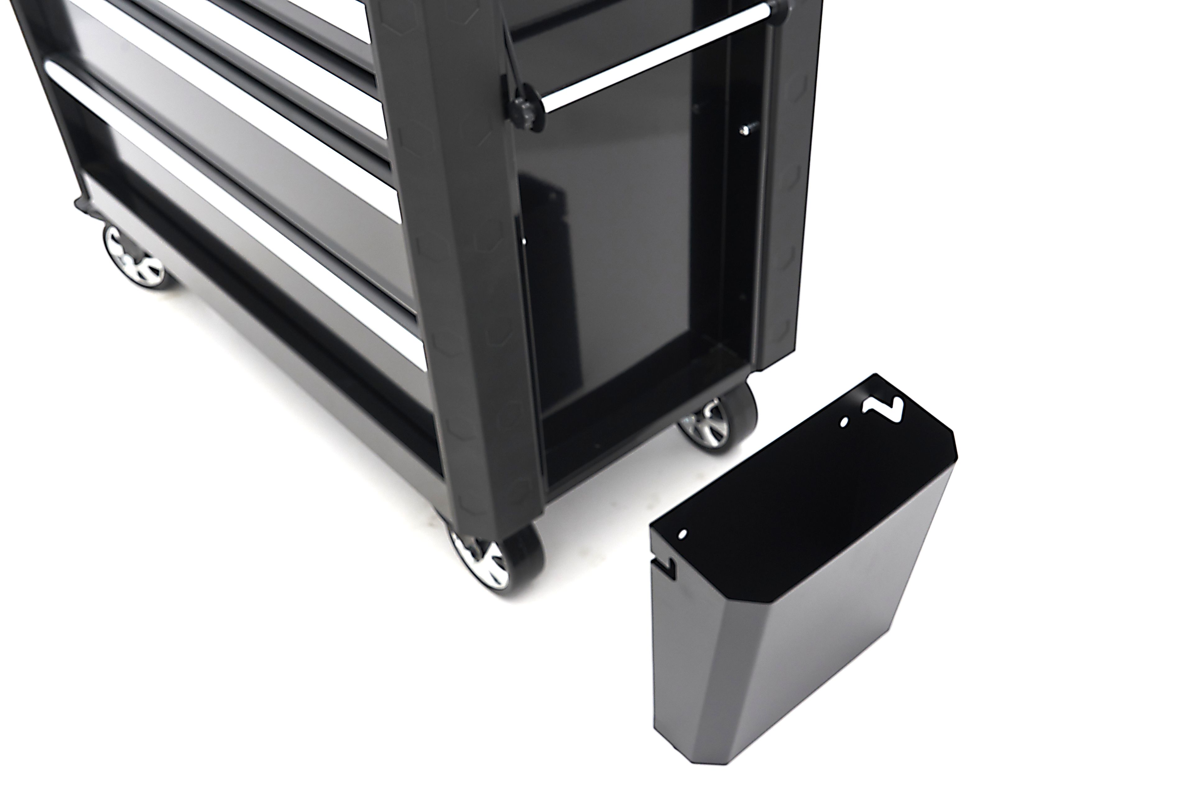 Carro de herramientas HBM con 6 cajones, 97 cm, negro Image 11