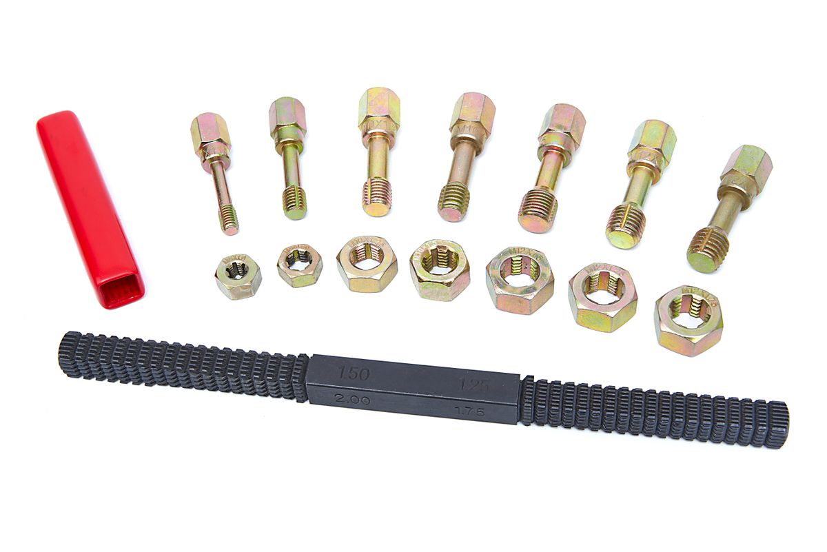 HBM 15-teiliges Gewinde-Reparaturset inklusive Gewindefeile