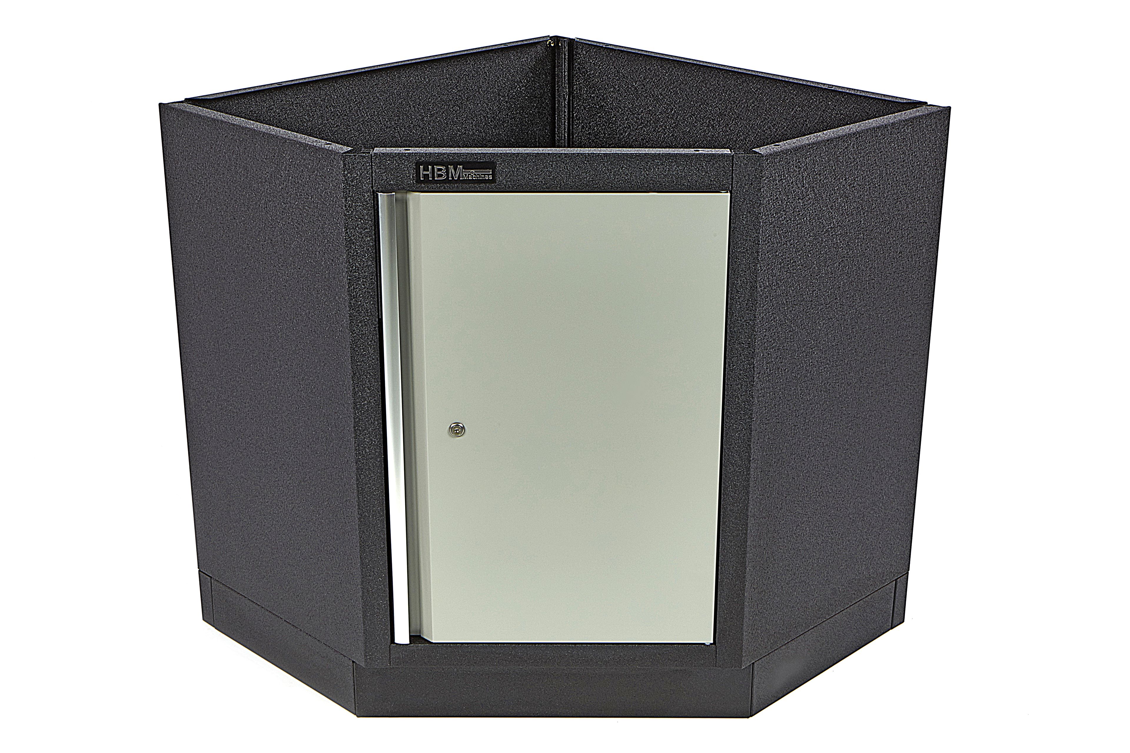 HBM Eck-Unterschrank mit Tür für Werkstatteinrichtung