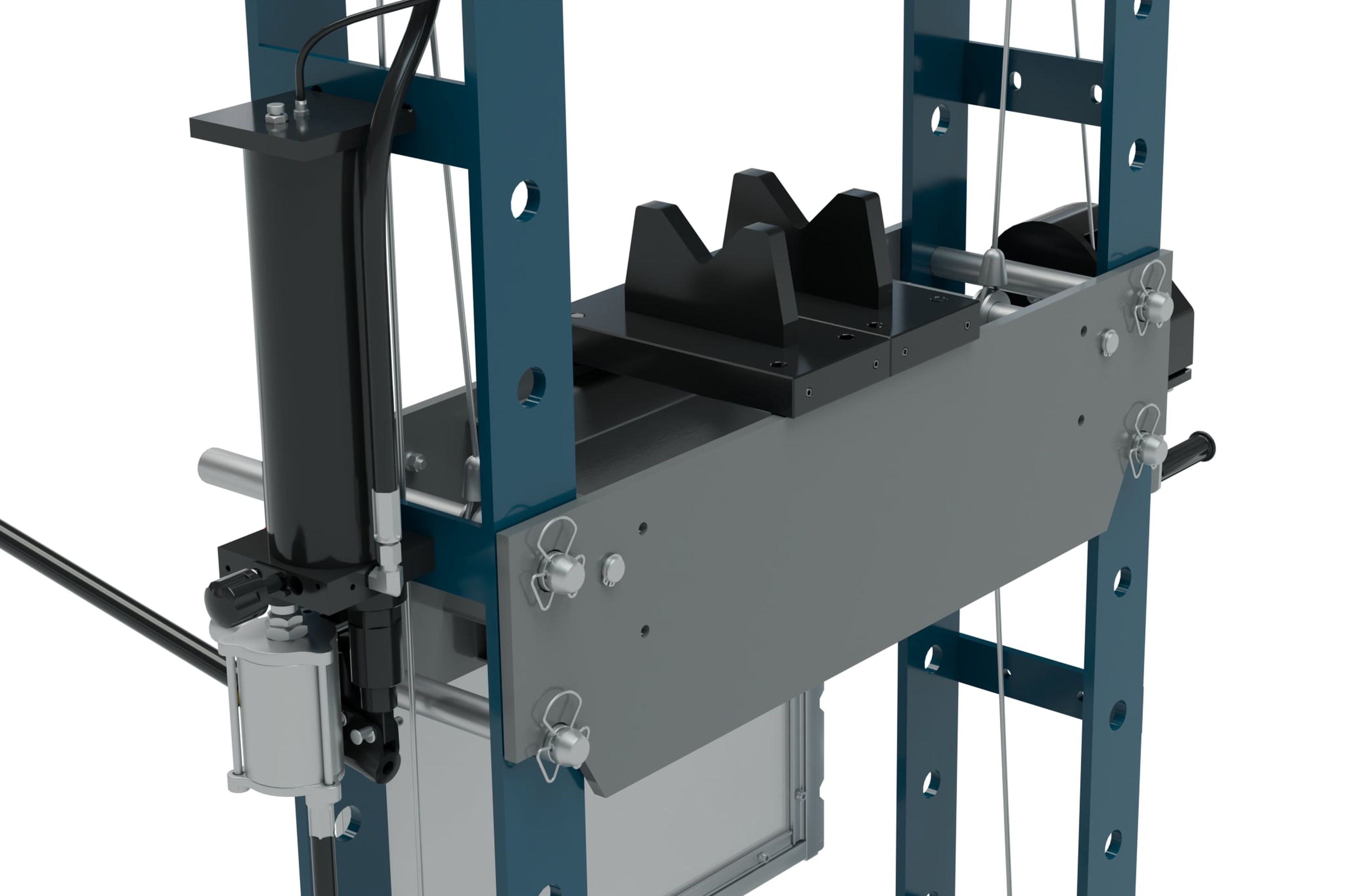 HBM Presse de cadre professionnelle 50 Tonnes, presse de travail, avec rack de sécurité Image 6