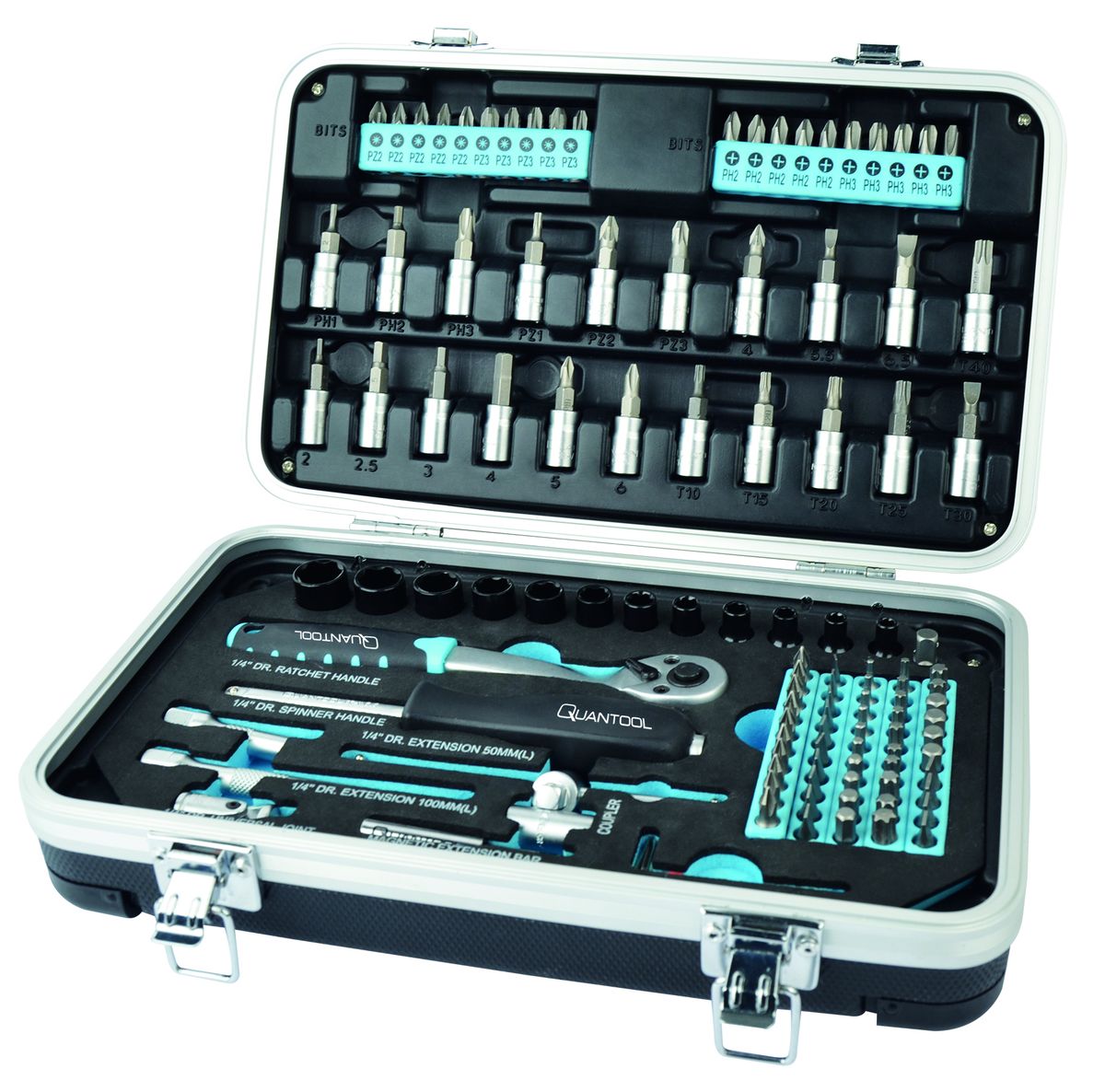 Juego de llaves de casquillo Quantool 116 piezas Q25003