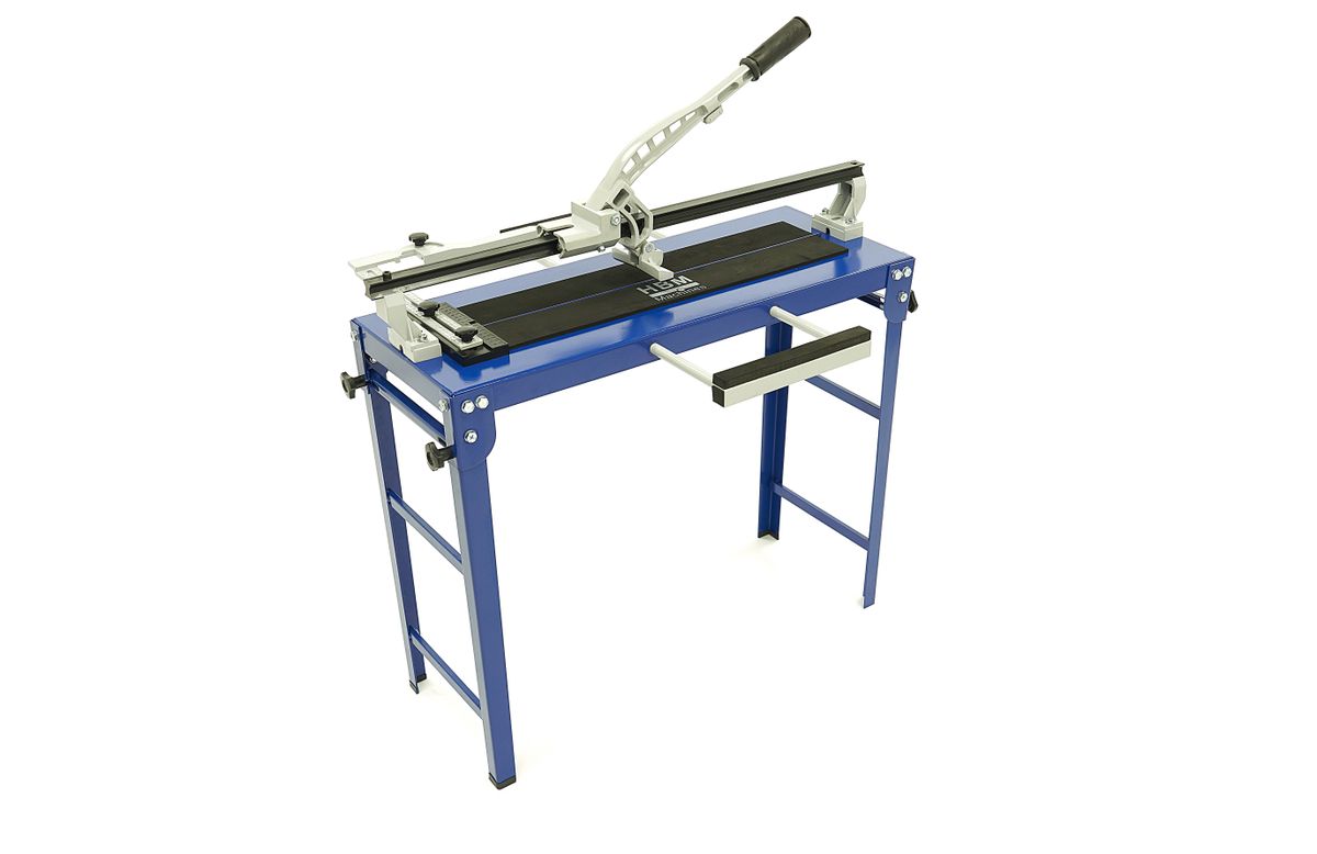 HBM 600 mm. Cortadora de azulejos profesional Heavy Duty con soporte y 2 discos de corte