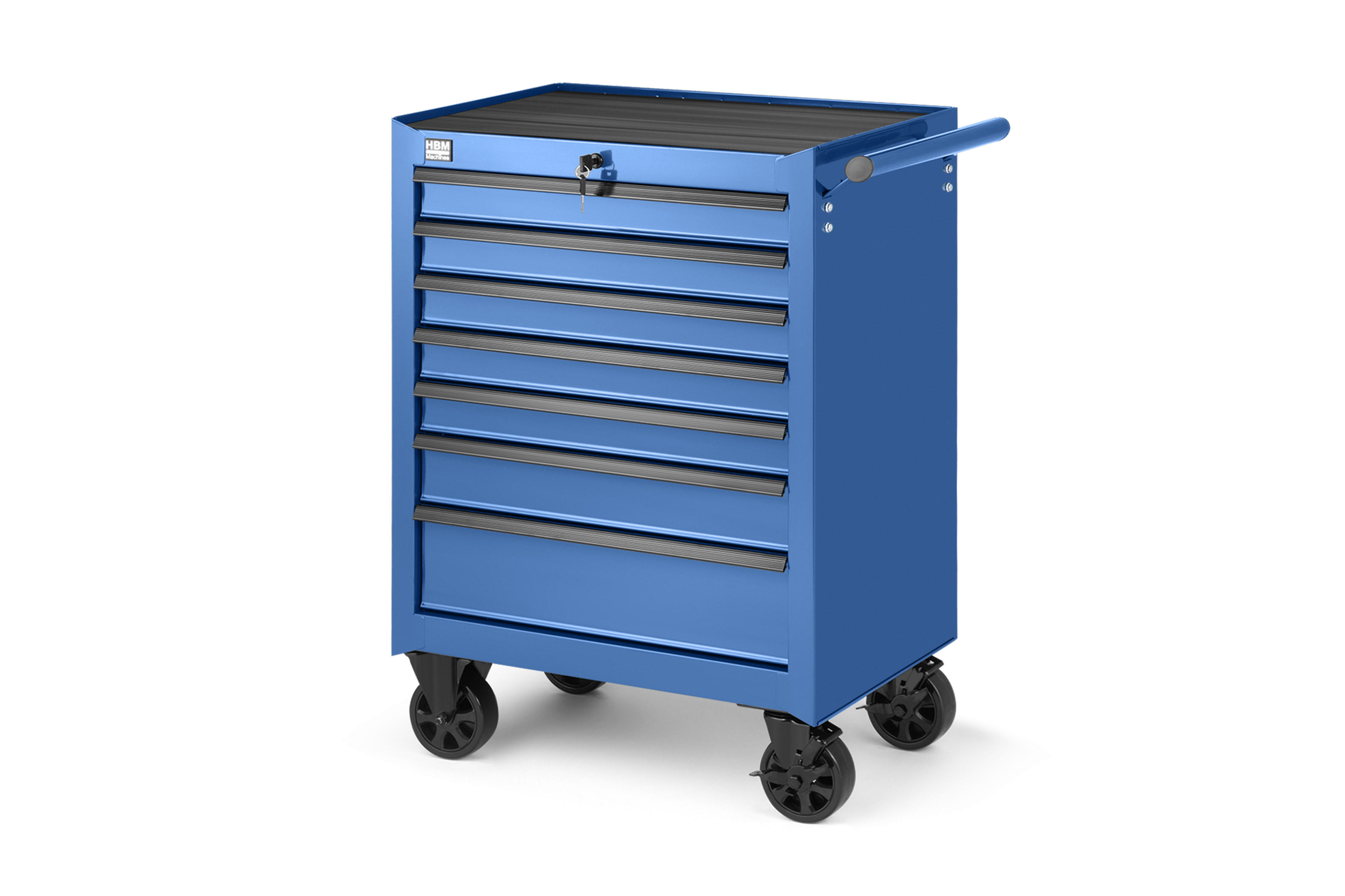 HBM gereedschapswagen 7 laden, blauw