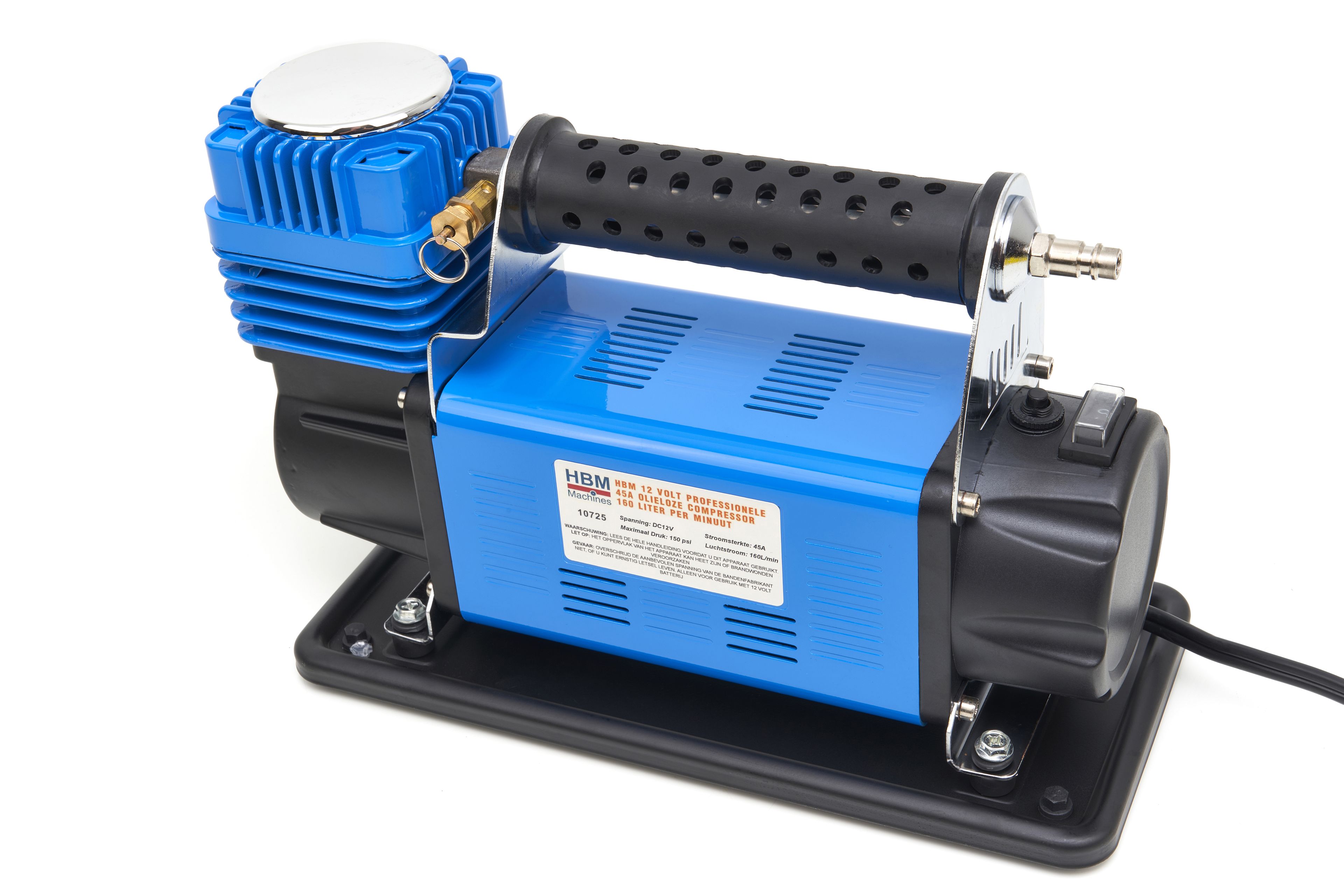 HBM Compresseur sans huile professionnel 12 V 45 A 160 litres par minute Image 2
