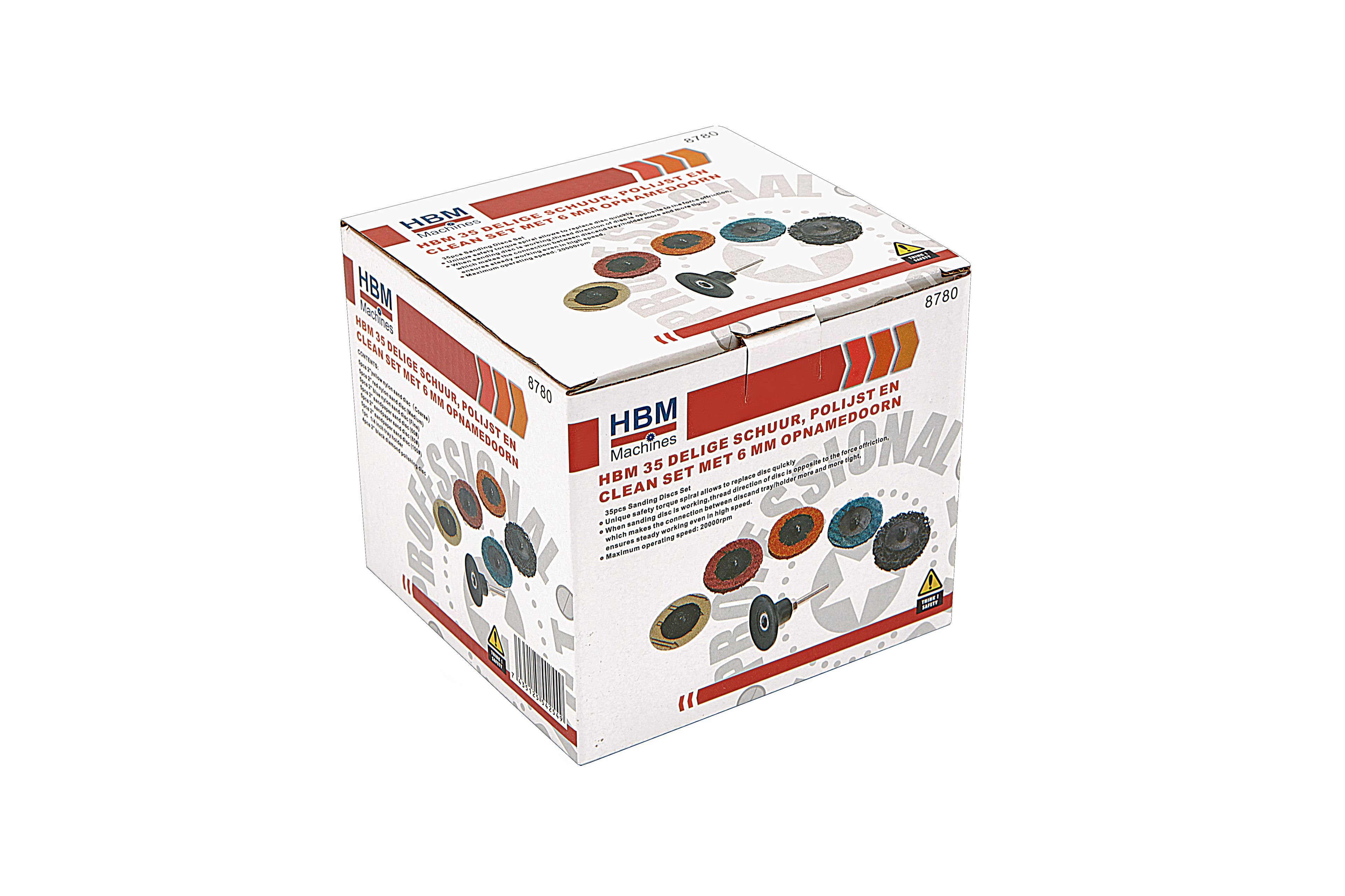 Kit HBM  35 pièces de ponçage, polissage et nettoyage avec un mandrin de 6 mm Image 3