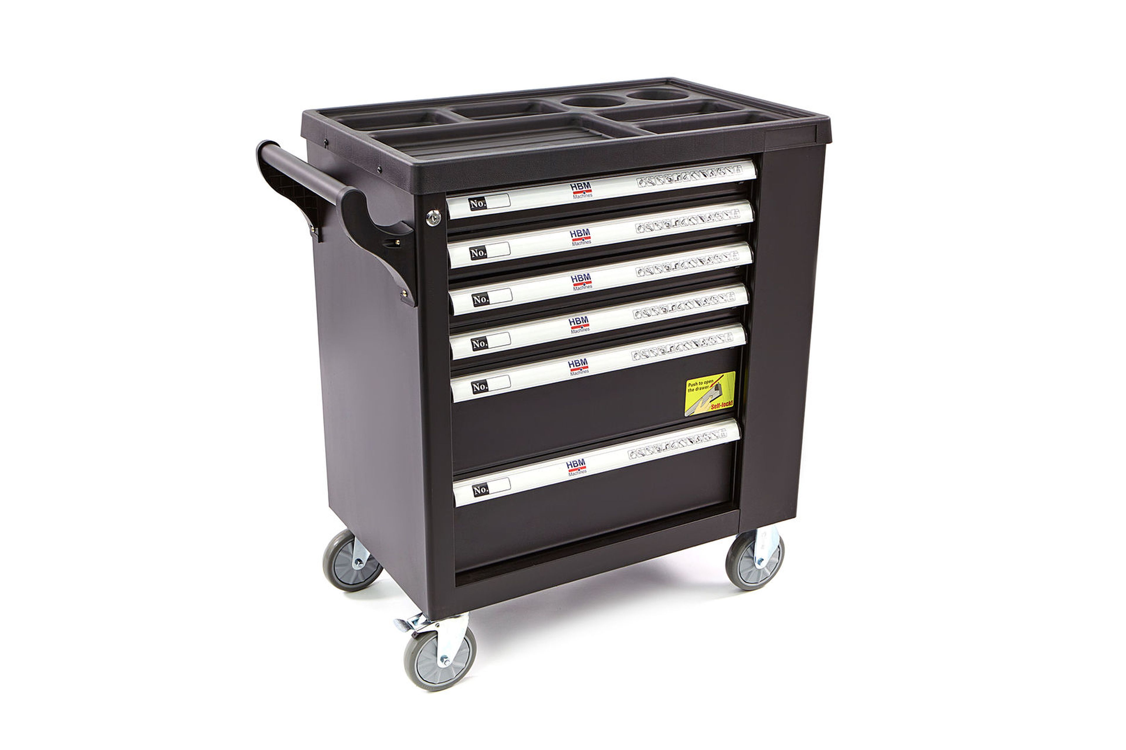 Carro de herramientas lleno HBM Premium con puerta - 154 piezas Image 29