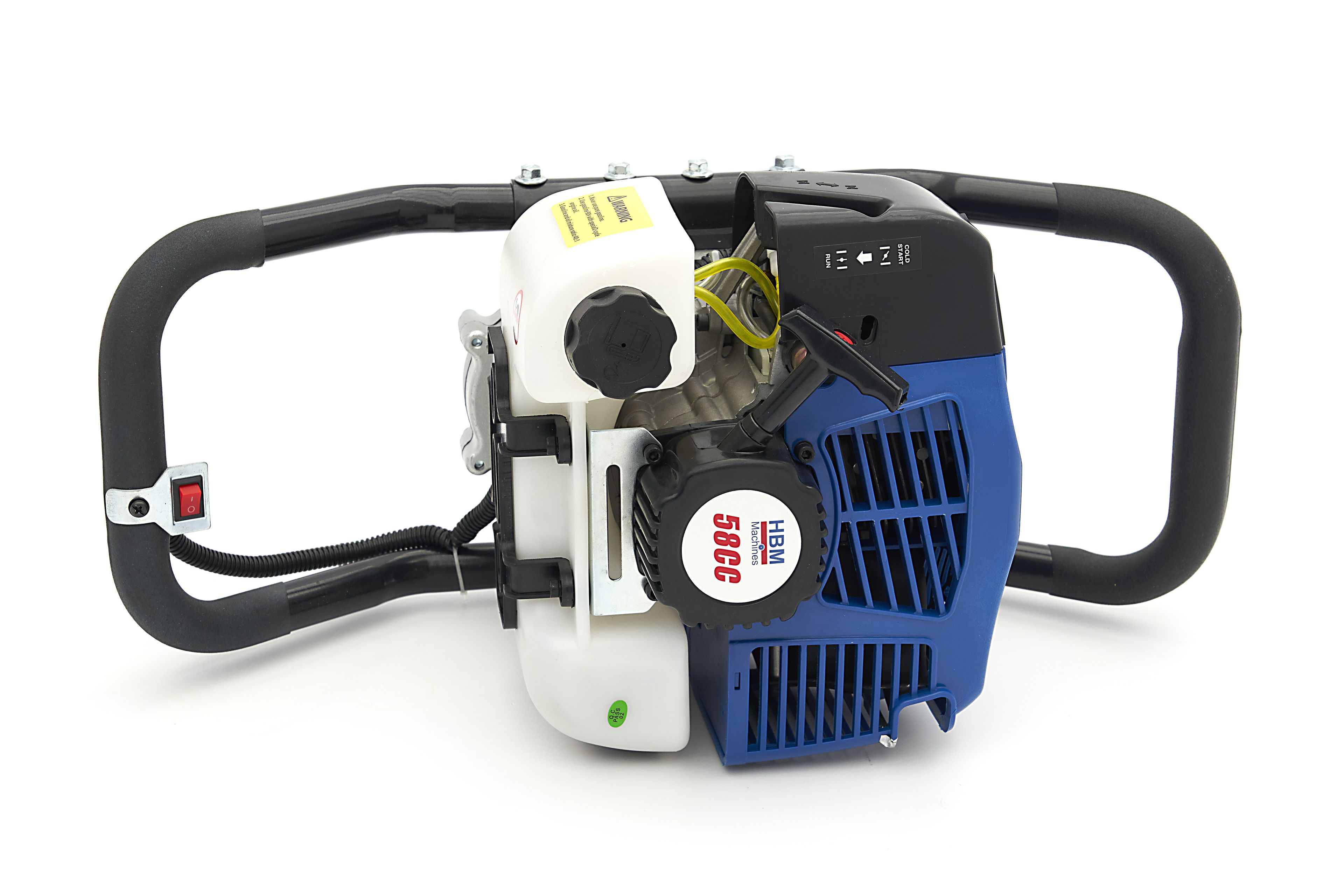 HBM 58 cc Professional Erdbohrer mit Benzinmotor - inklusive 3 Bohrer 100 / 150 / 200 mm. Image 9