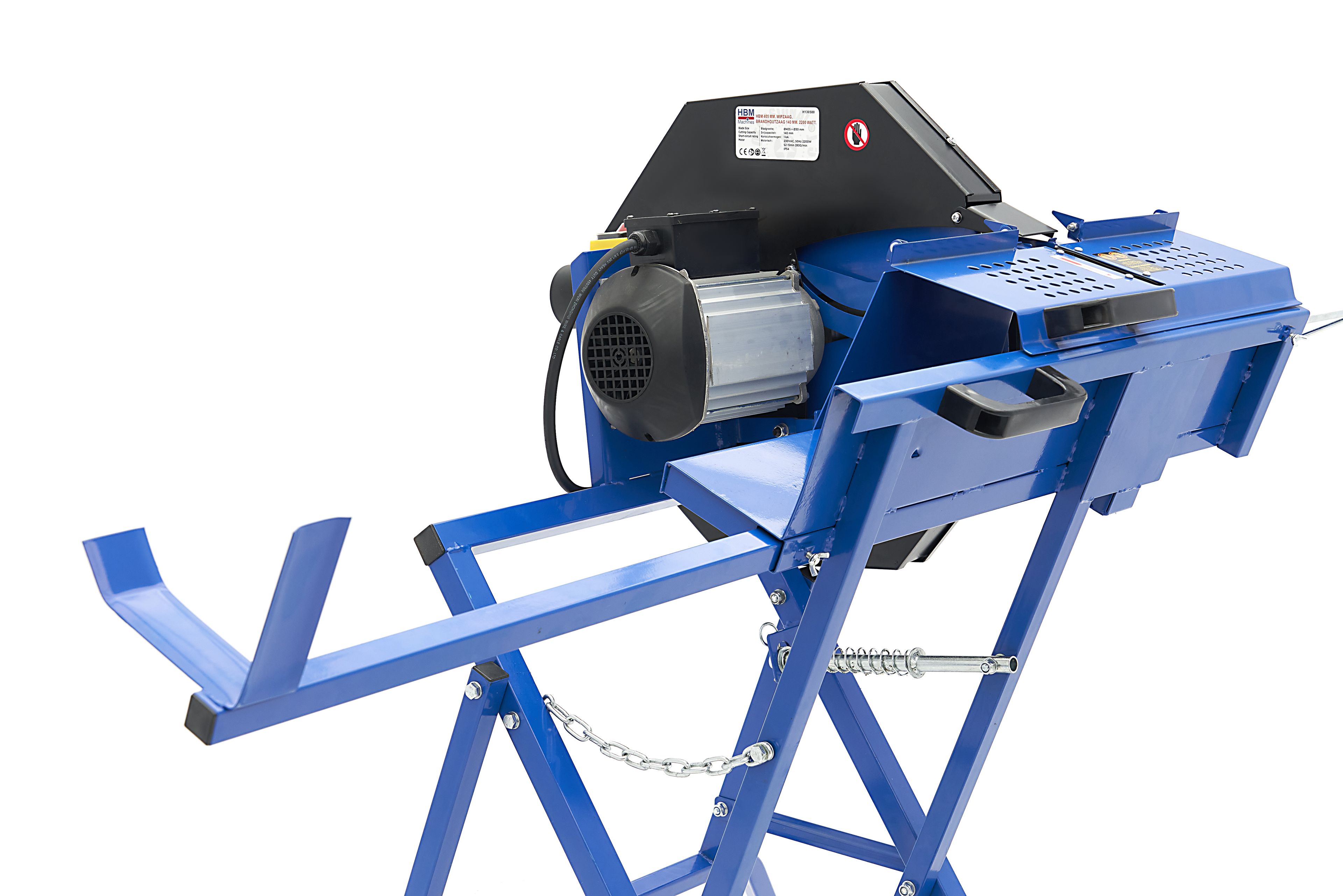 HBM 405 mm. Scie à bascule, scie à bois de chauffage 2200 Watt avec 140-1000 mm Capacité de coupe Image 8