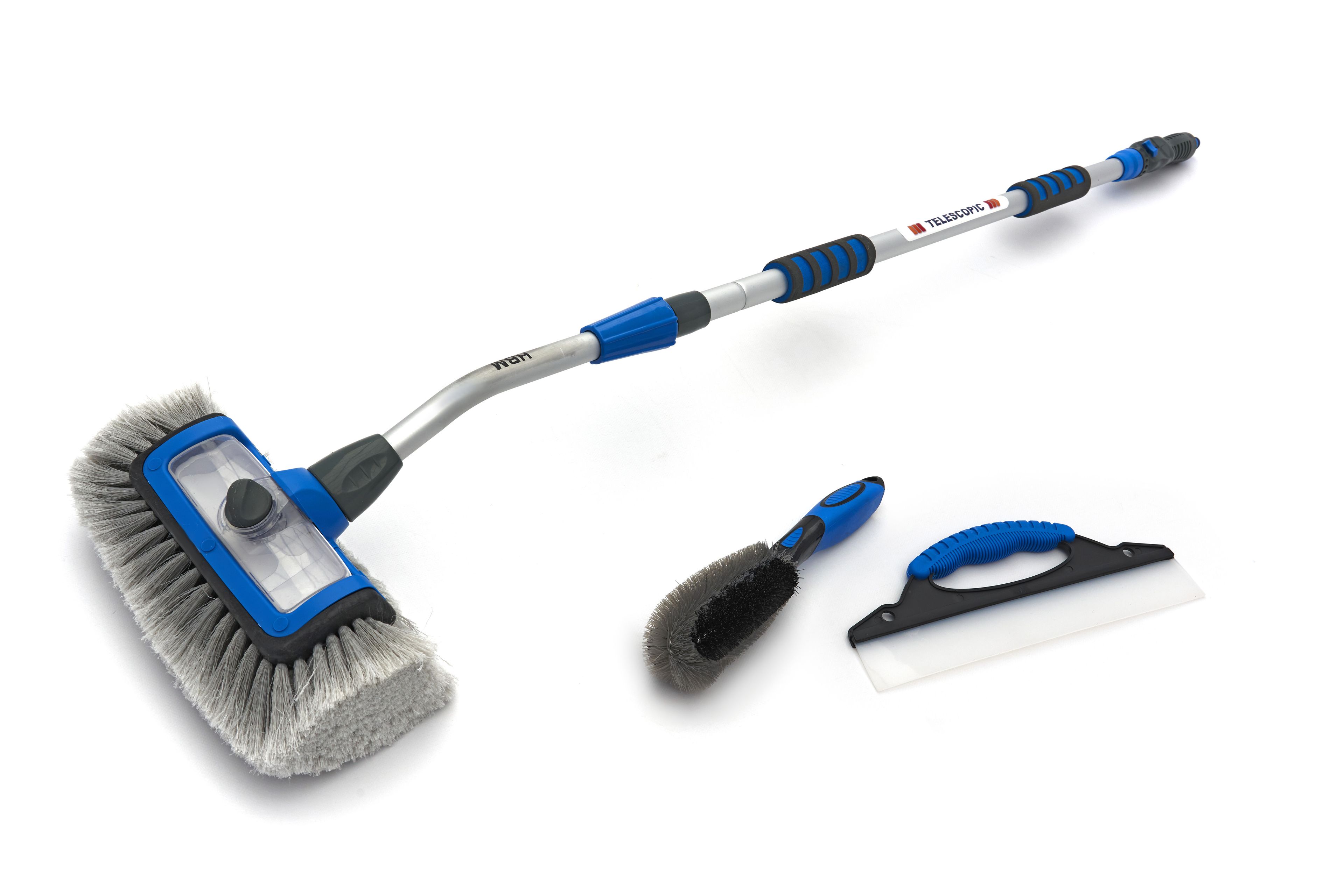 Set di pulizia per auto HBM 3 pezzi / set di spazzole con manico telescopico