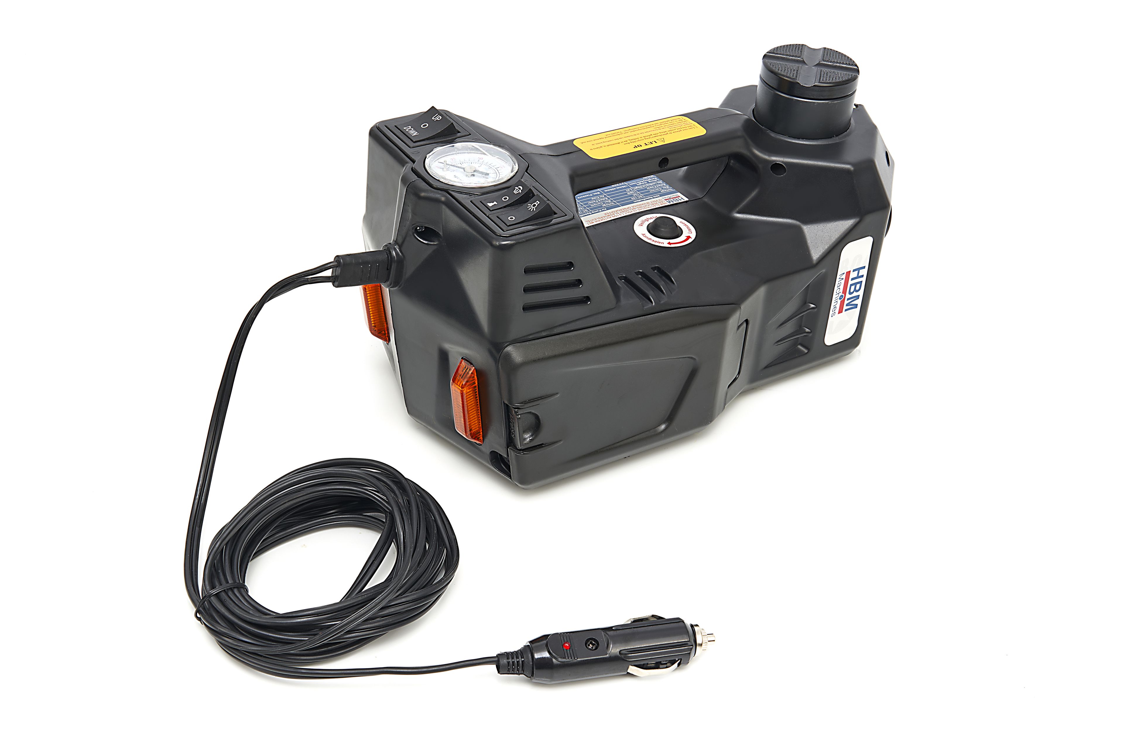 HBM Electric 12 Volt 1,5 Ton Car Jack With LED Lights Including Impact Wrench 12 Volt in Handbag Image 7