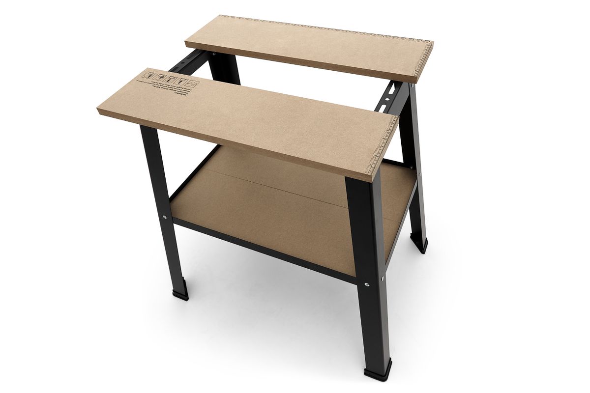 HBM de 790 mm. Chasis universal con superficie de trabajo de MDF ajustable